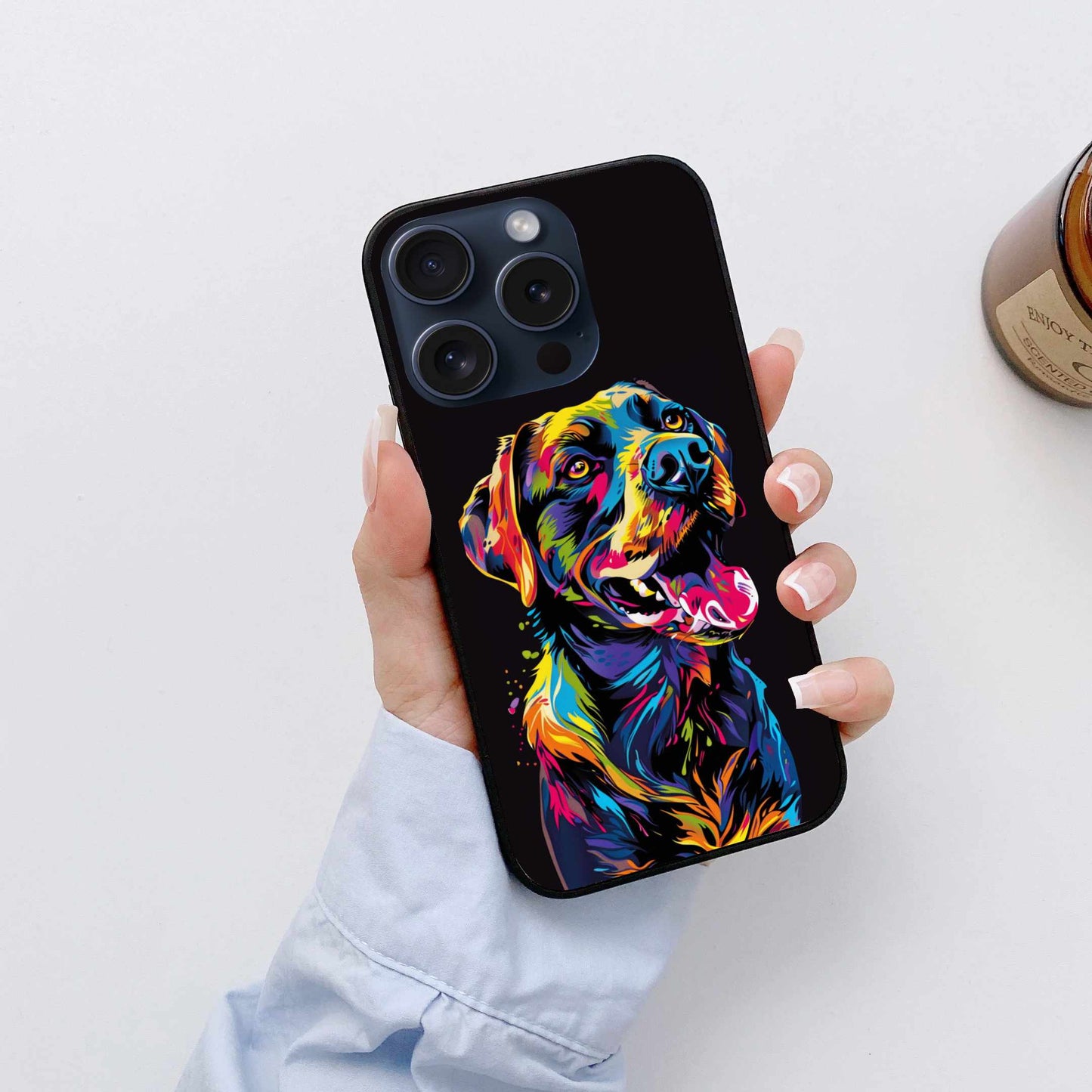 Neon Artistic Labrador Original Glass Cover