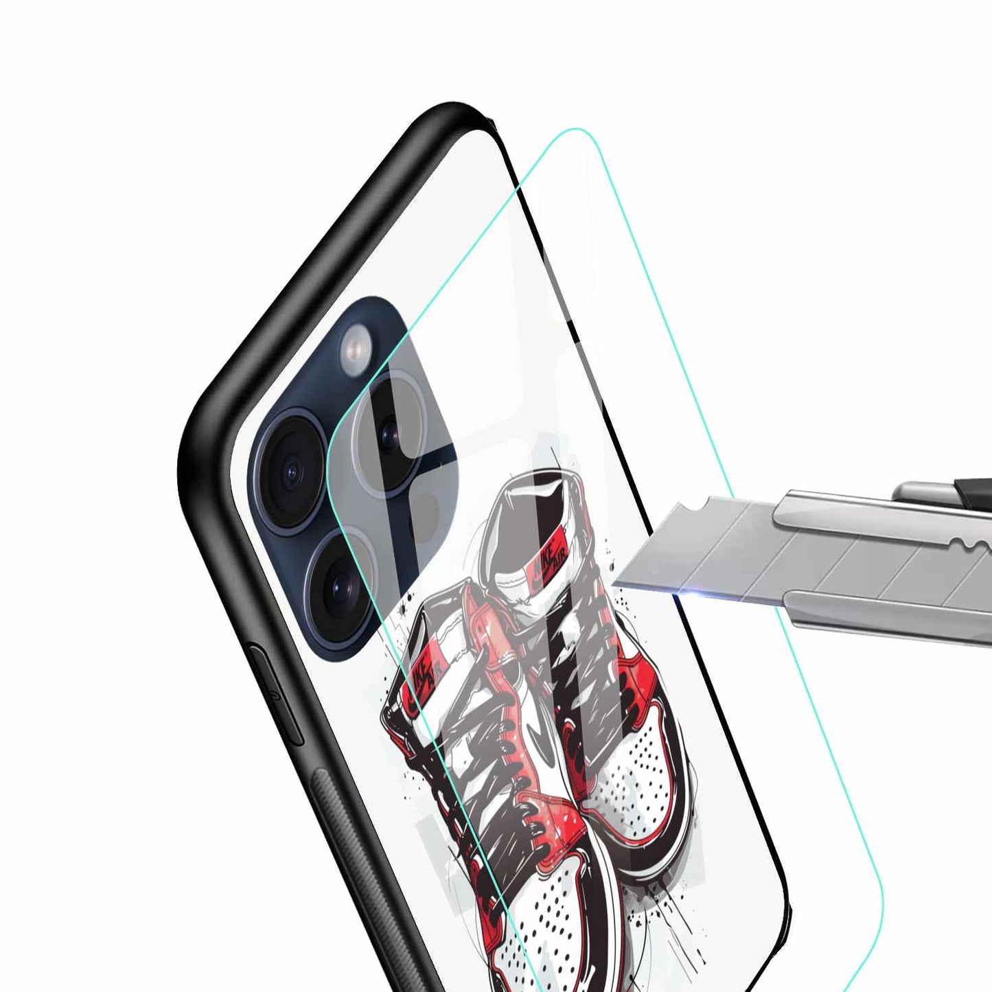 Nike Air Jordan Painting Style Original Glass Cover