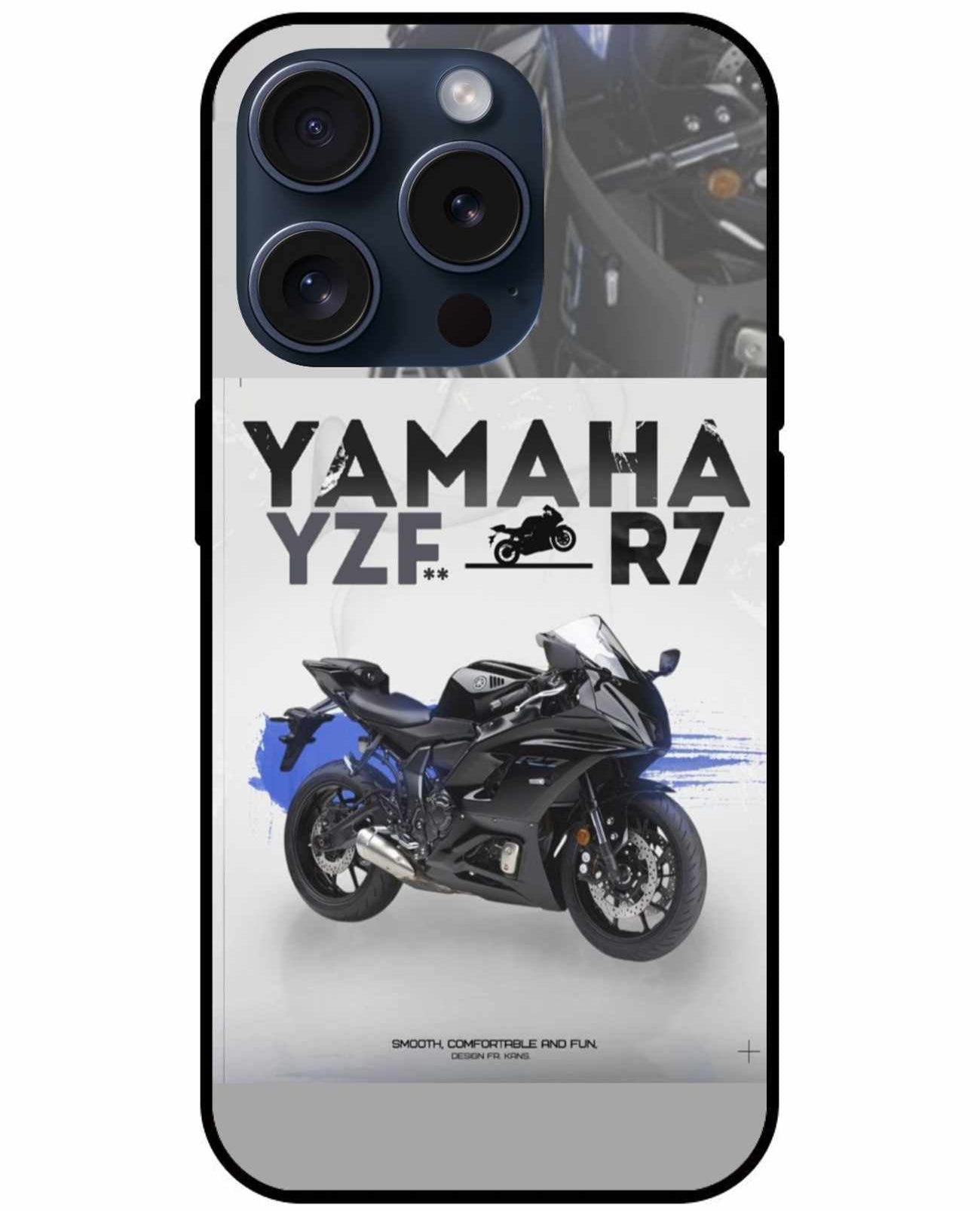 Sports Yamaha R7 Bike Design iPhone Original Glass Cover
