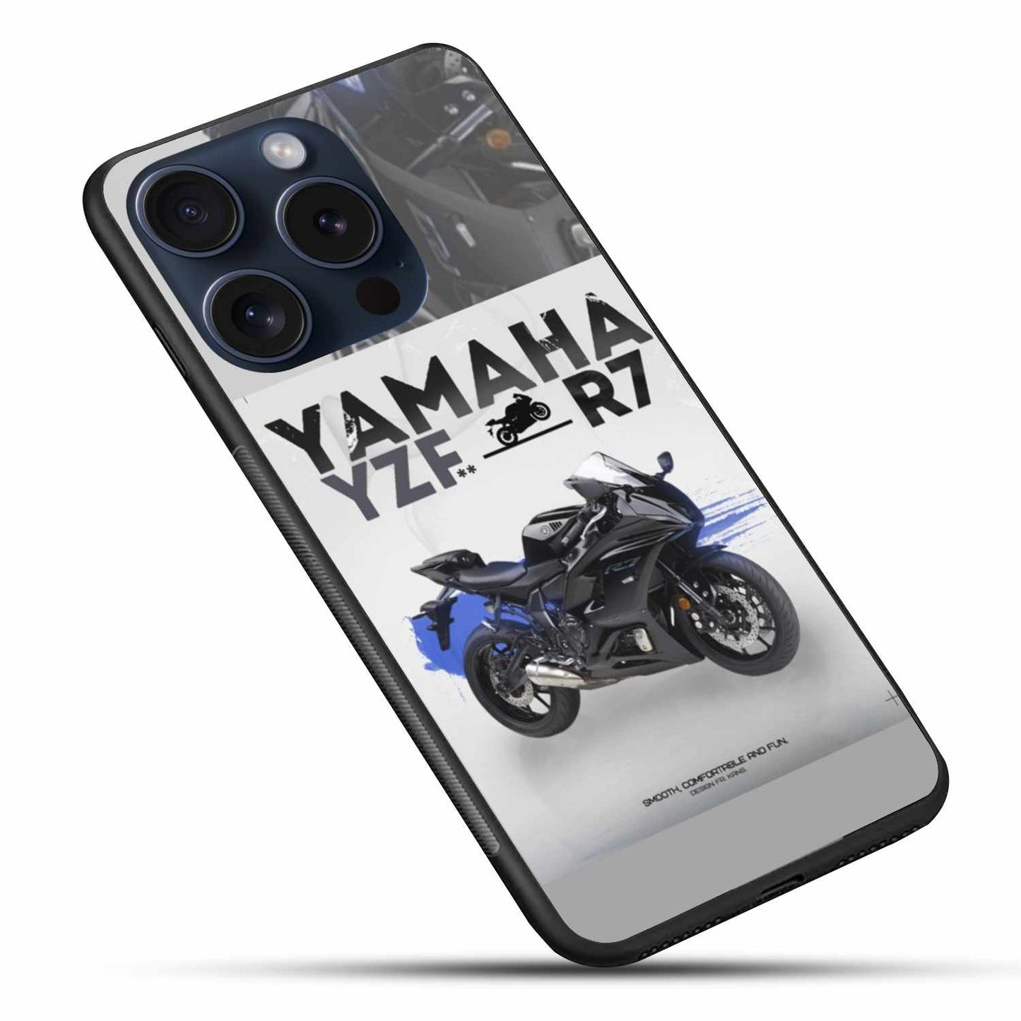 Sports Yamaha R7 Bike Design iPhone Original Glass Cover