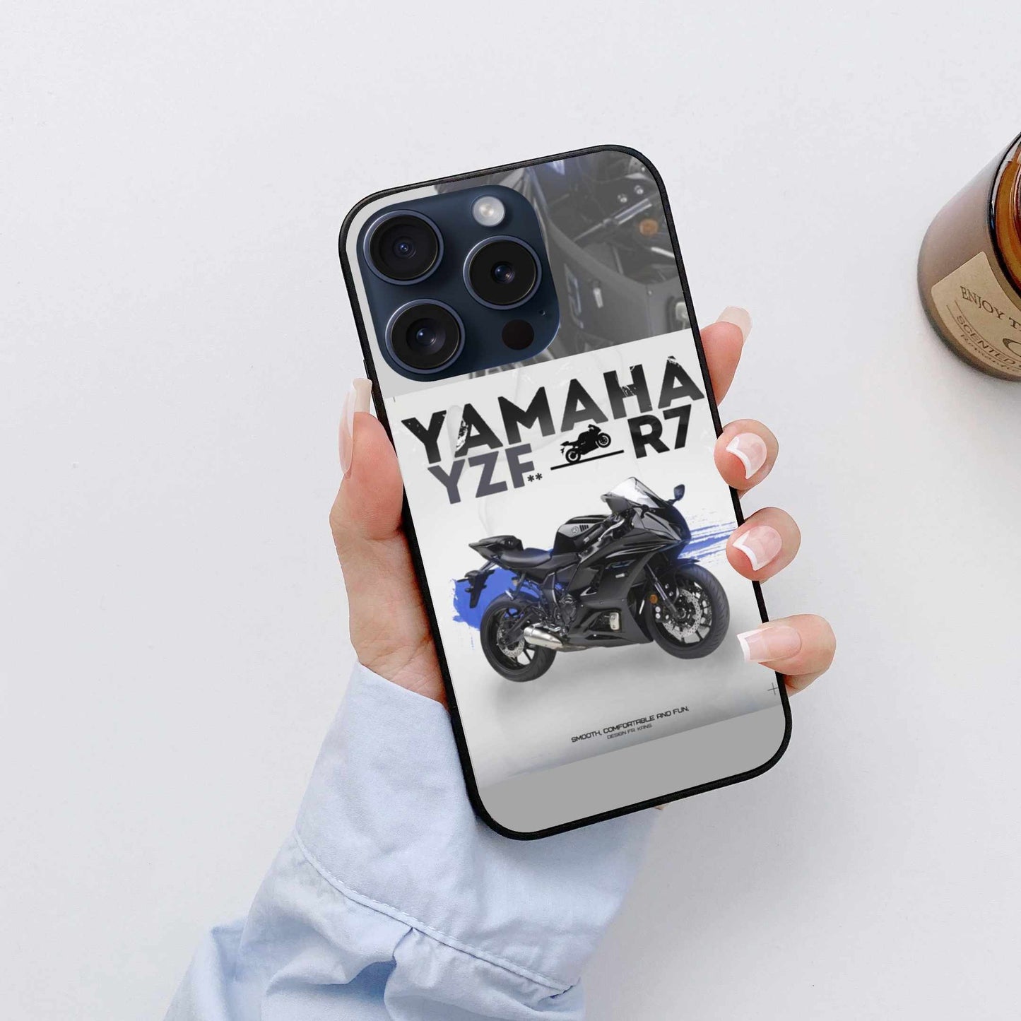 Sports Yamaha R7 Bike Design iPhone Original Glass Cover