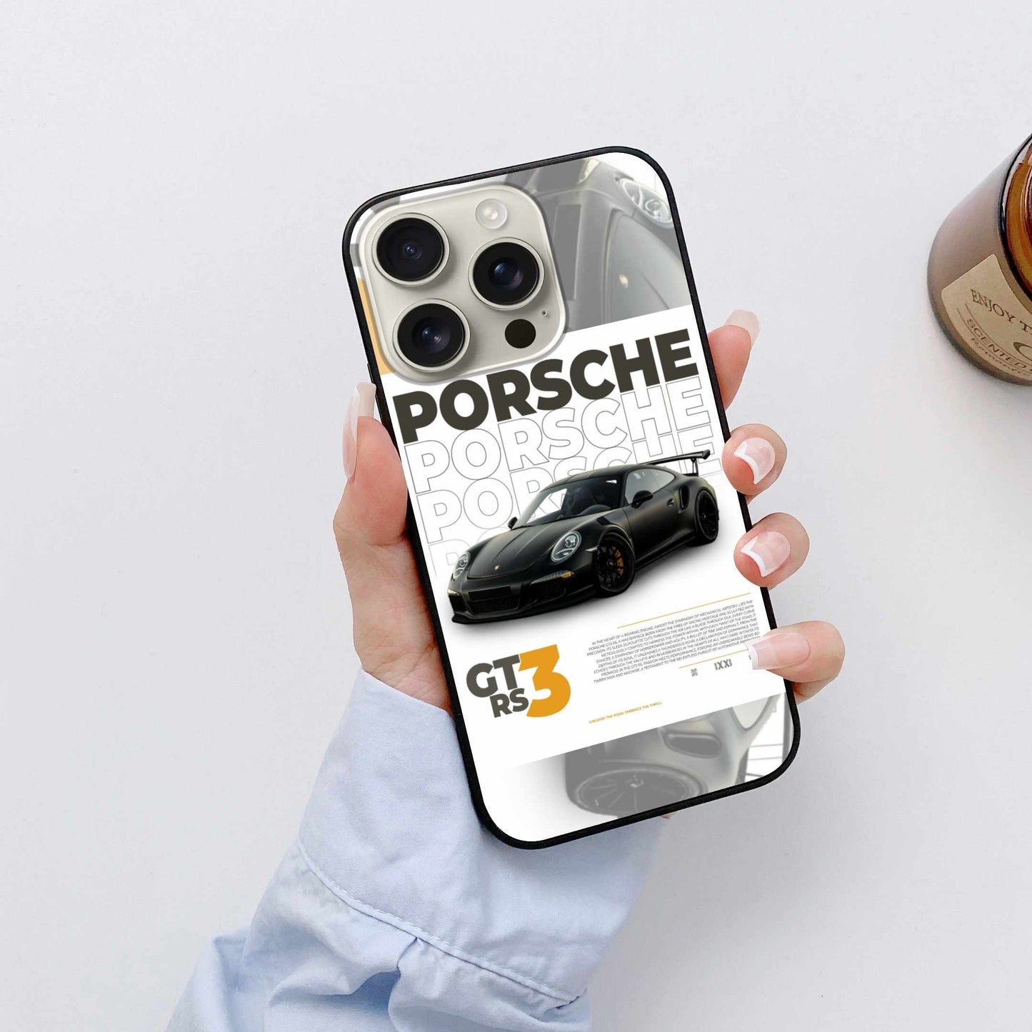 Porsche GT3 RS Black Edition Original Glass Cover – Bold & Sleek