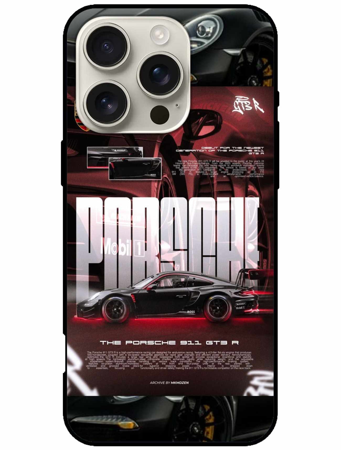 Porsche 911 GT3 R Racing Edition Original Glass Cover – Speed & Power