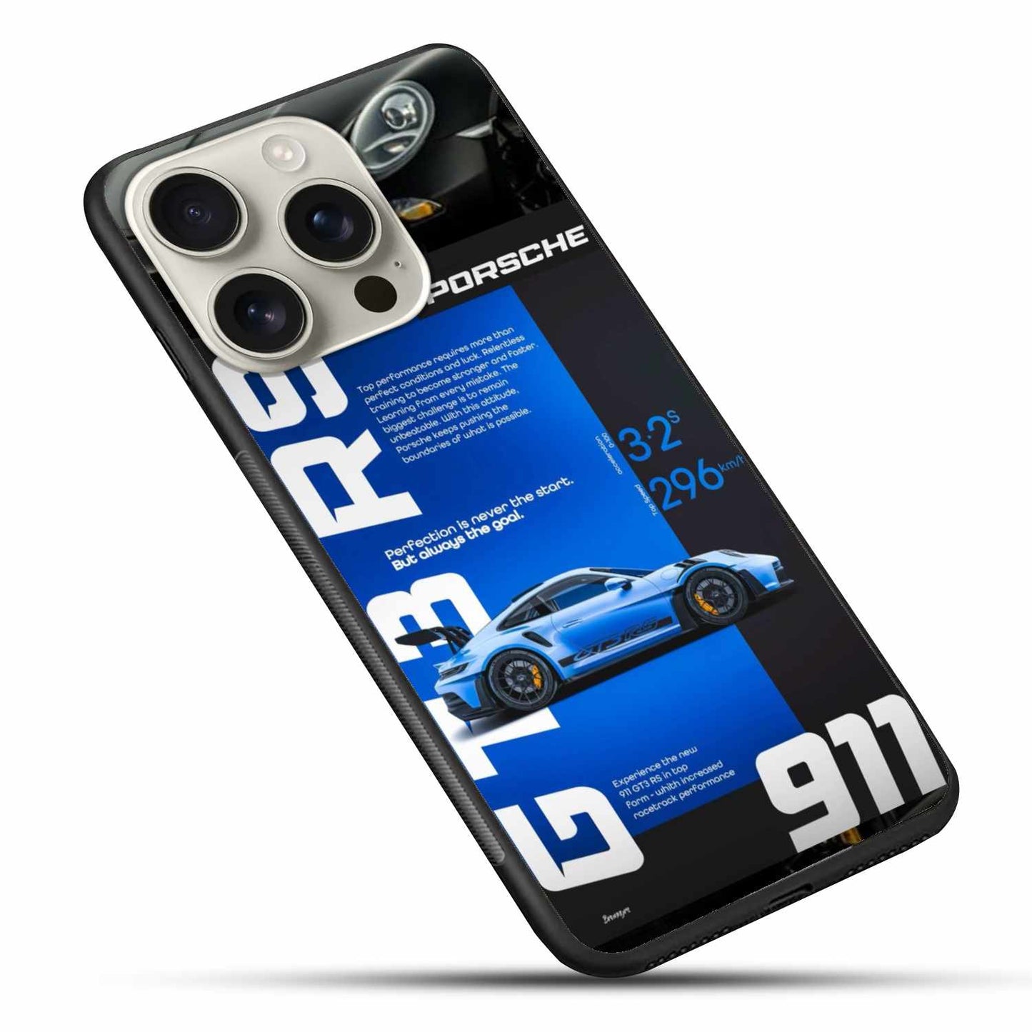 Porsche 911 GT3 RS Blue Edition Original Glass Cover – Speed Meets Perfection