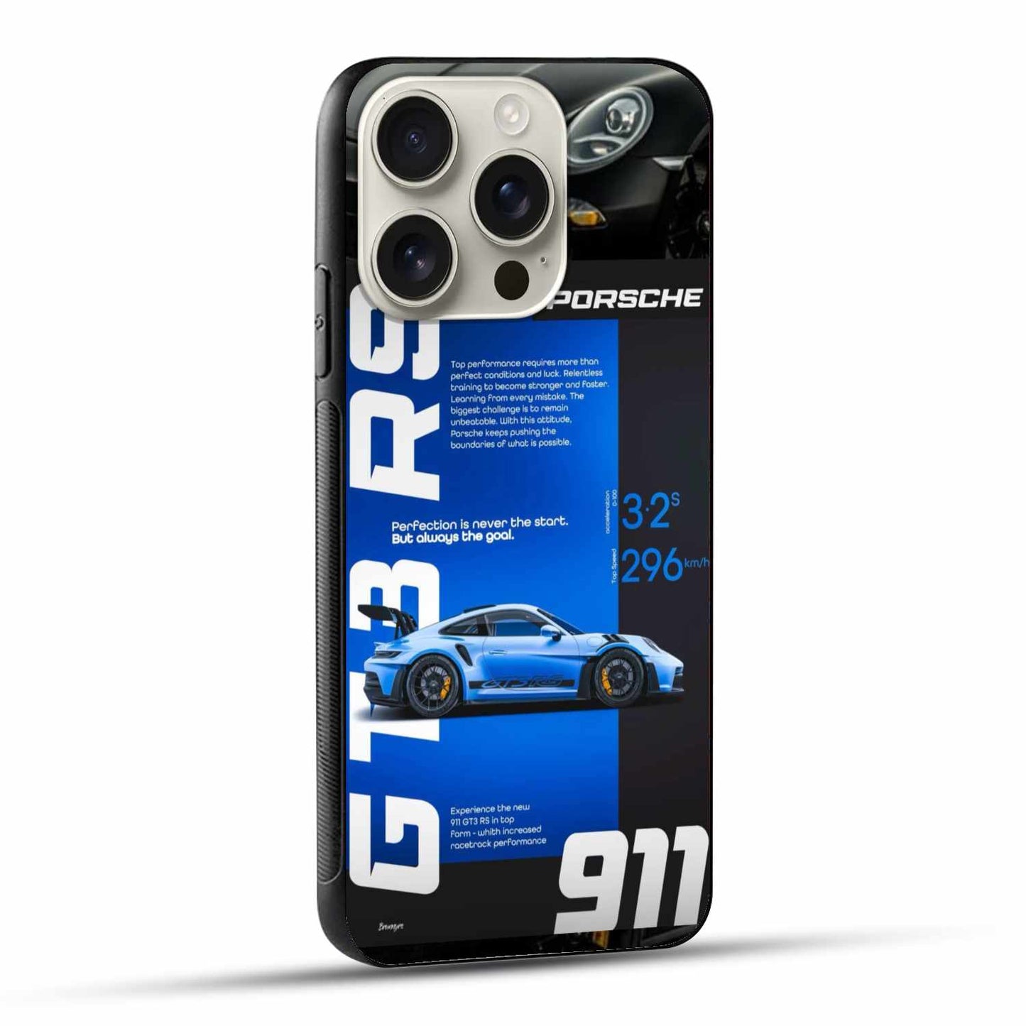 Porsche 911 GT3 RS Blue Edition Original Glass Cover – Speed Meets Perfection