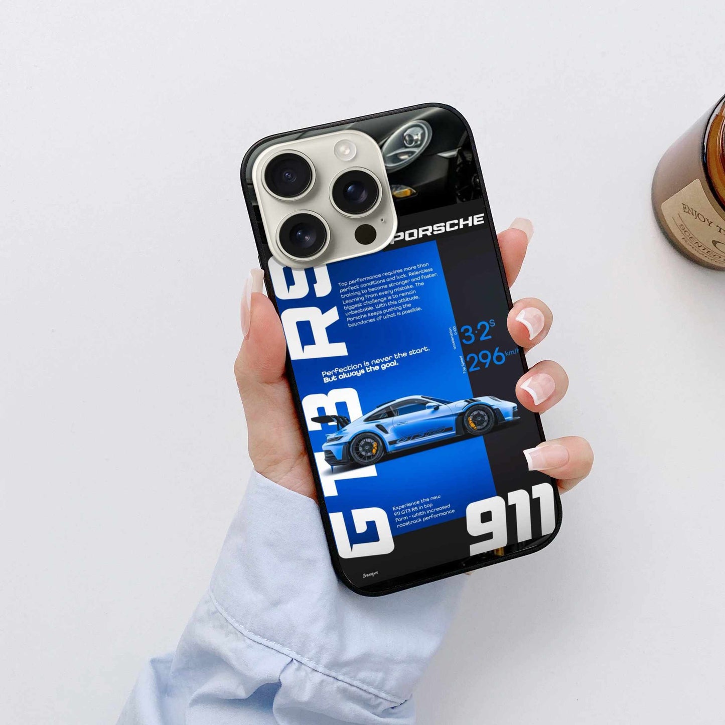 Porsche 911 GT3 RS Blue Edition Original Glass Cover – Speed Meets Perfection