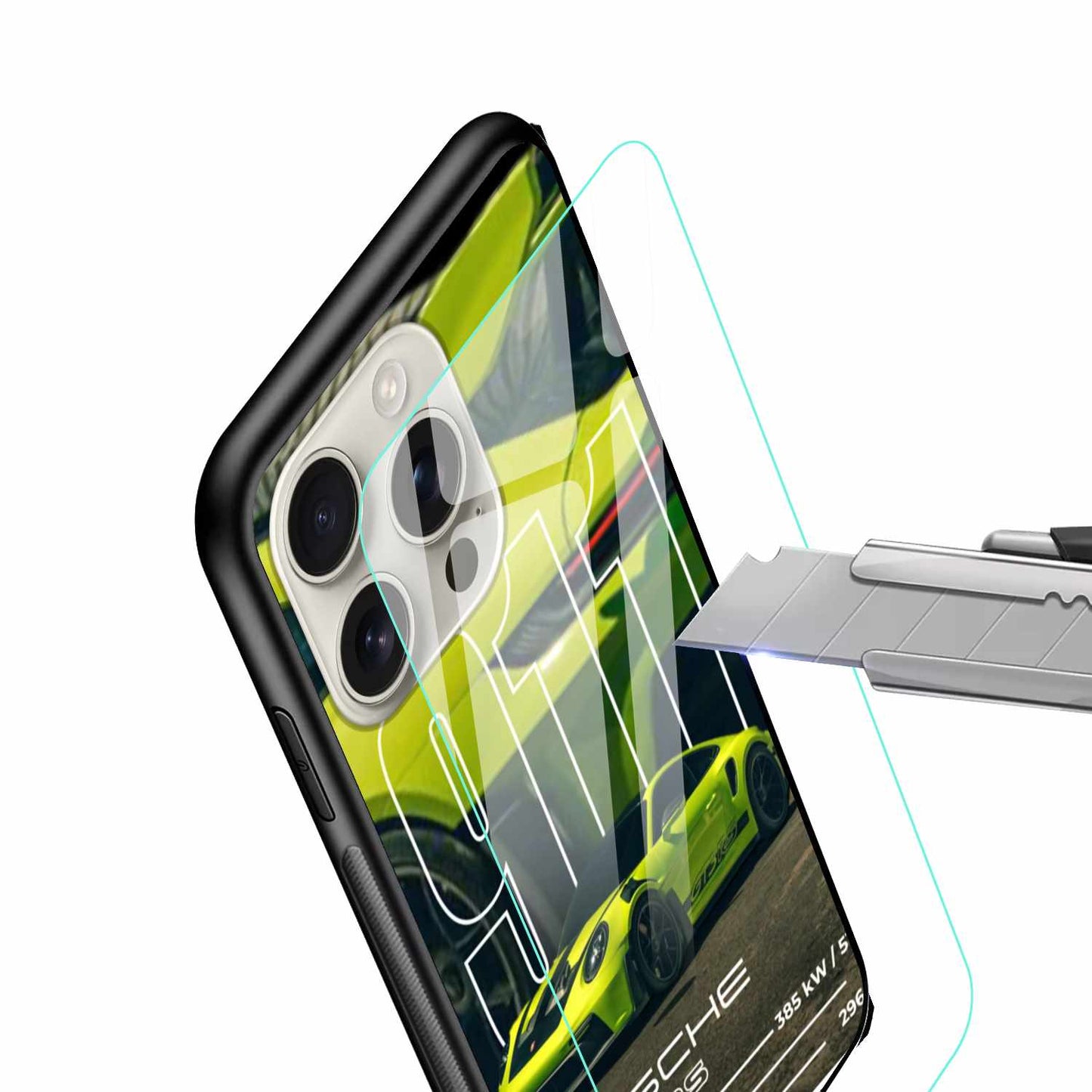 Porsche Neon Edition Original Glass Cover – Bold & Fast