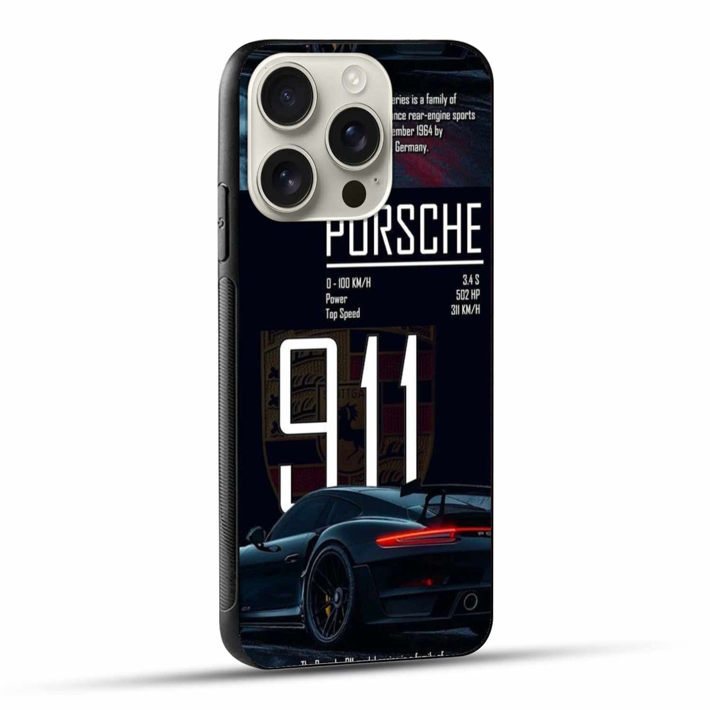 Porsche 911 Turbo Night Edition Original Glass Cover