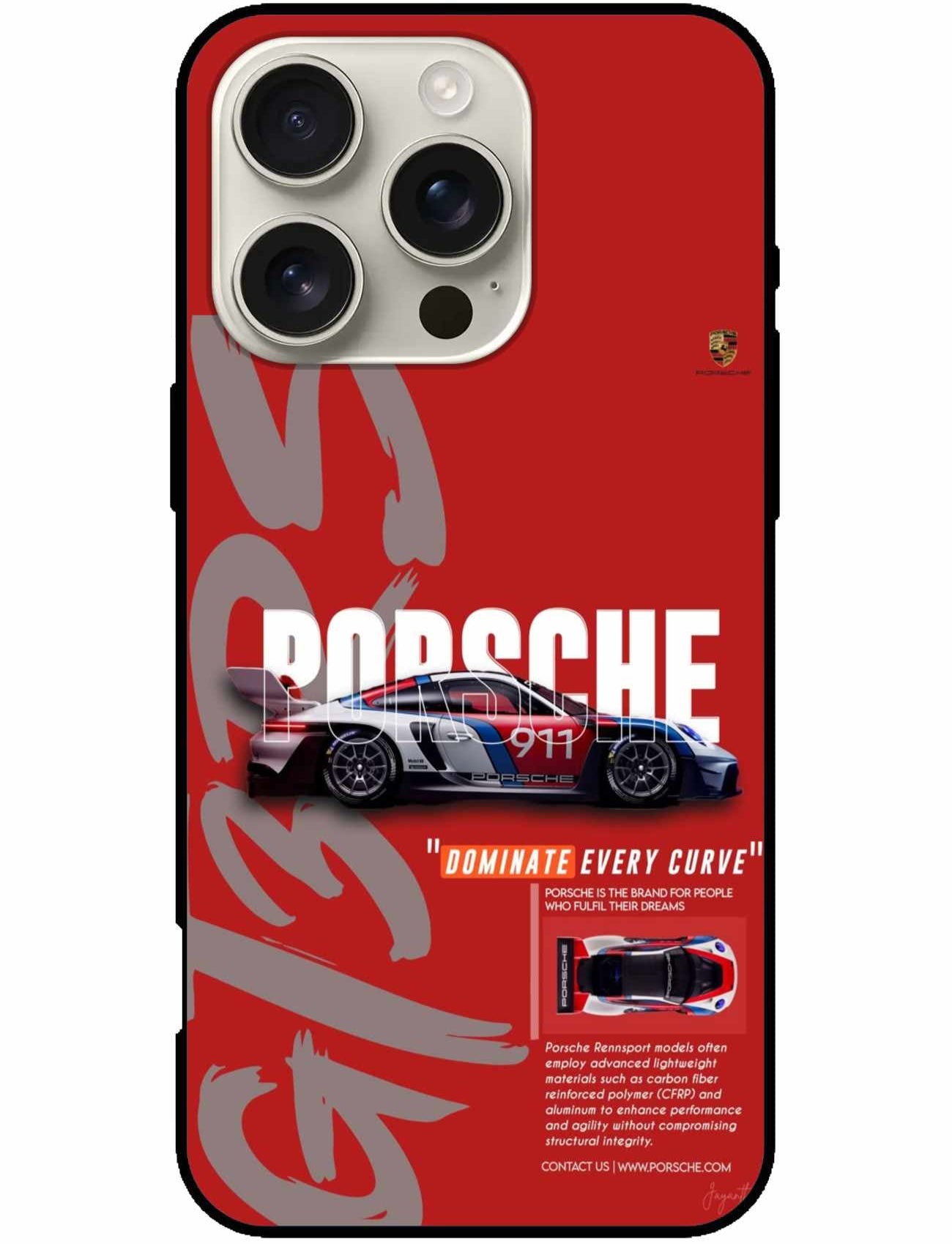 Porsche 911 Rennsport Edition Original Glass Cover