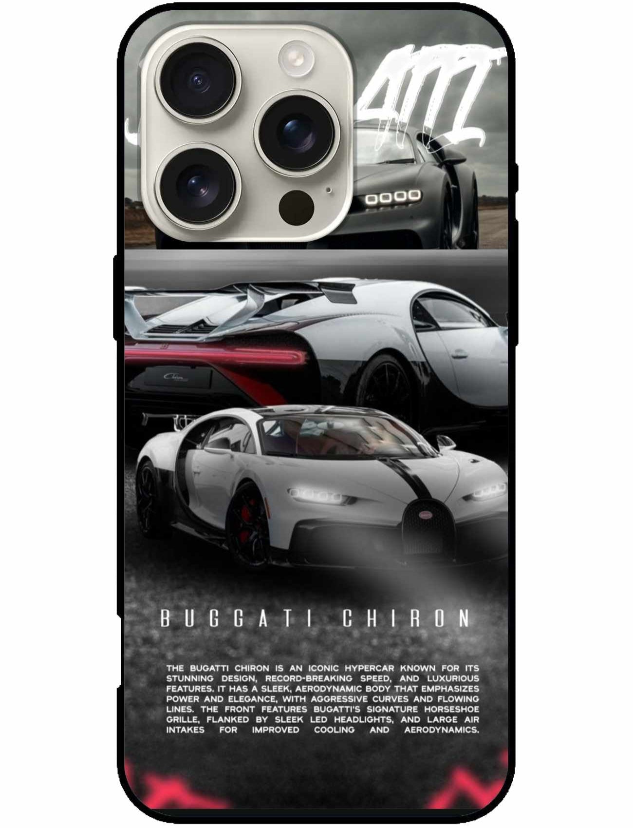 Bugatti Chiron Hypercar Original Glass Cover Description: