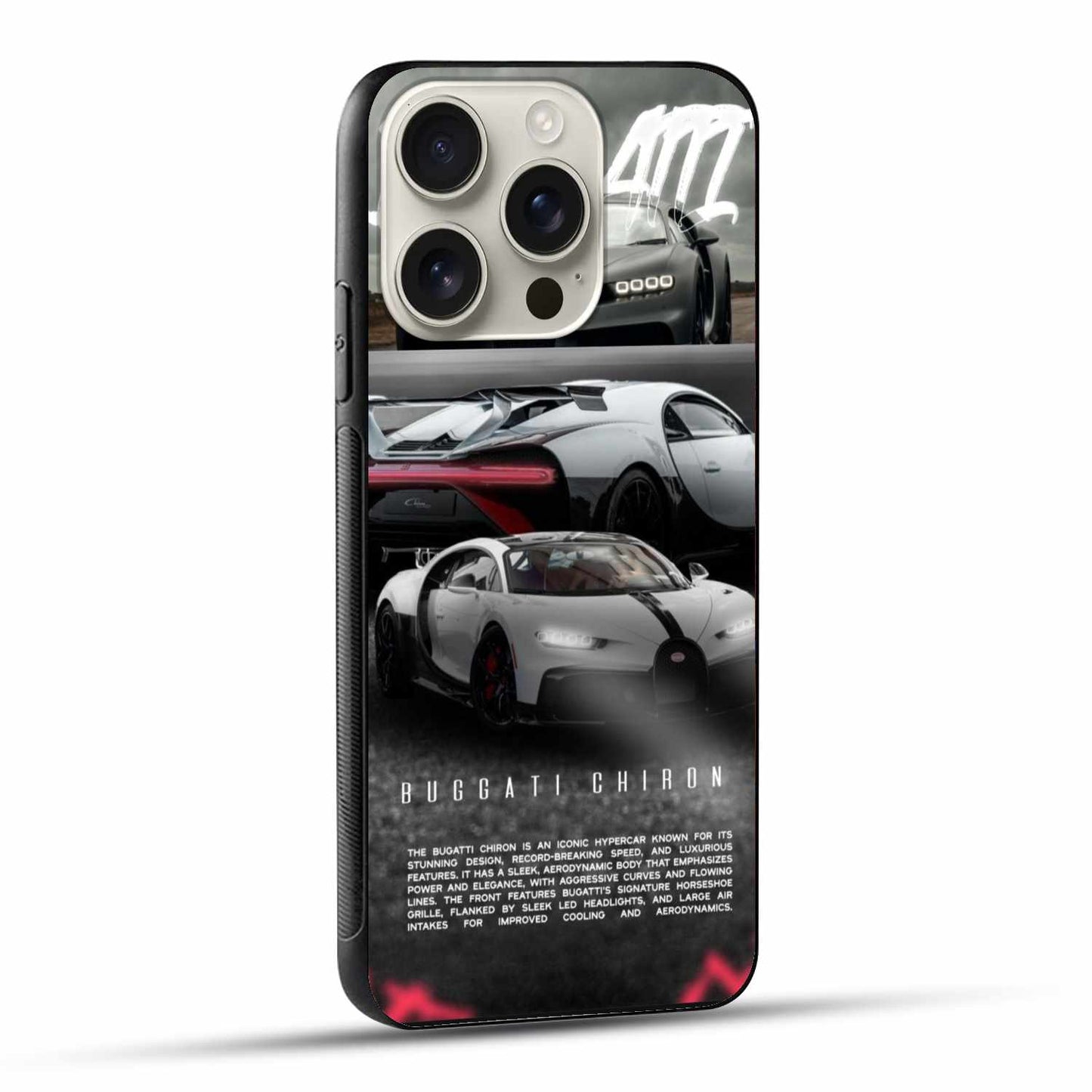 Bugatti Chiron Hypercar Original Glass Cover Description:
