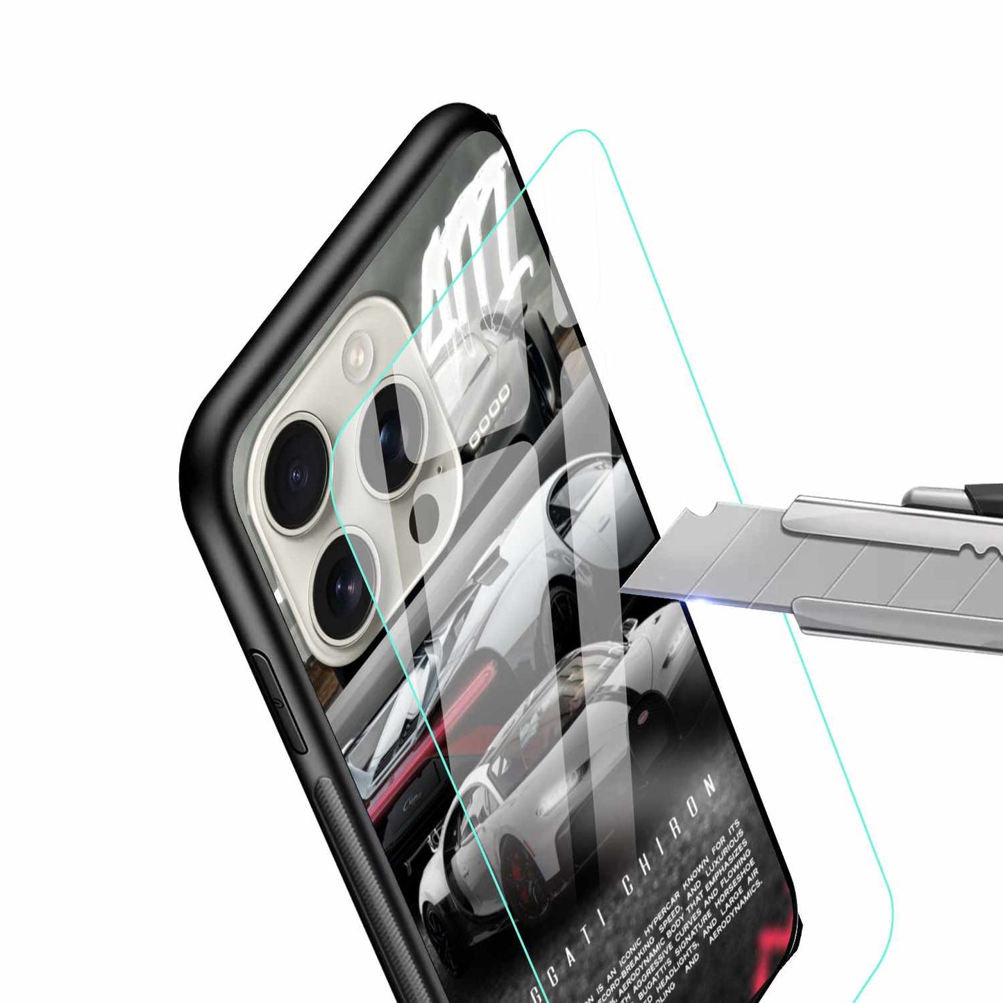 Bugatti Chiron Hypercar Original Glass Cover Description: