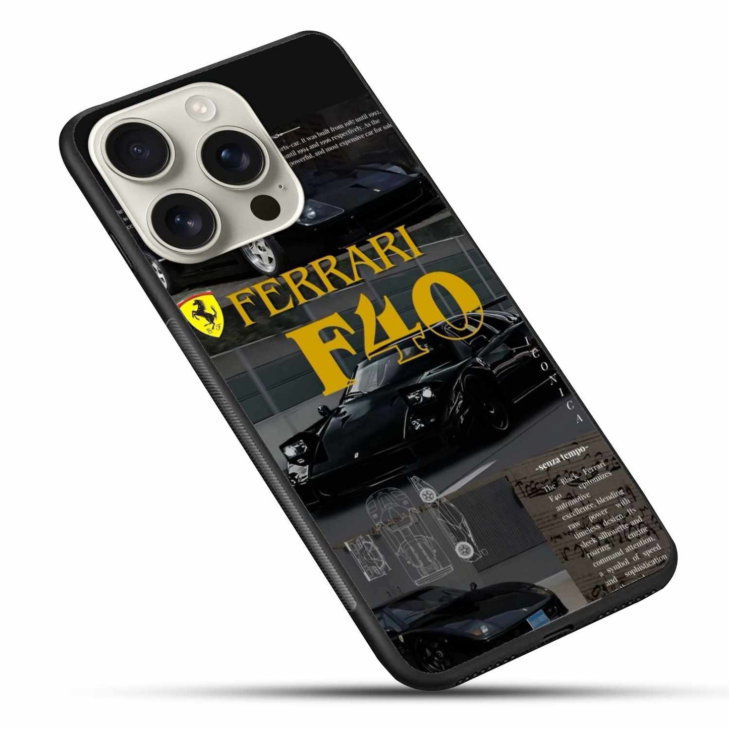 Ferrari F40 Black Edition Original Glass Cover