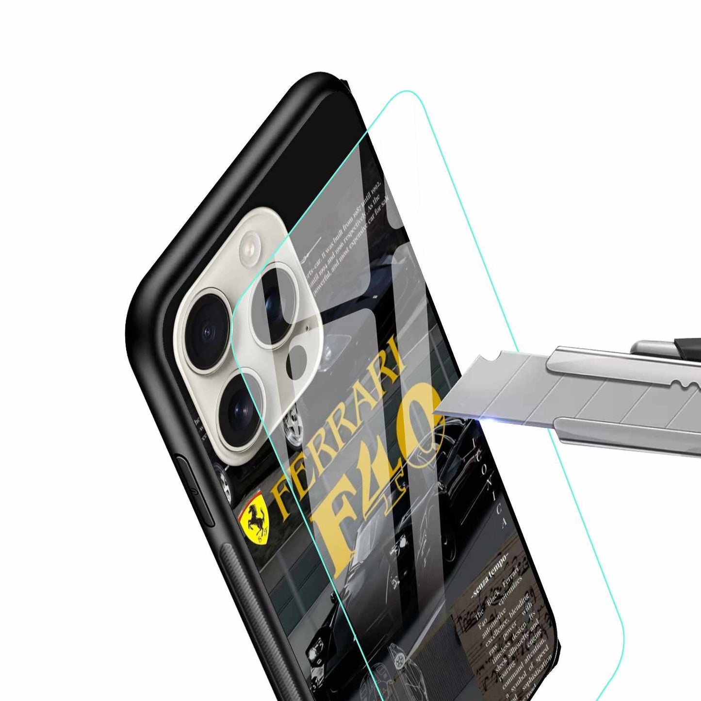 Ferrari F40 Black Edition Original Glass Cover