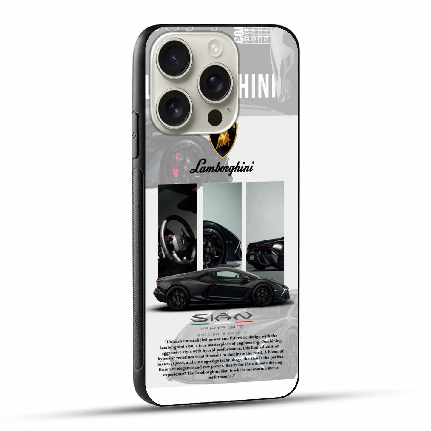 Lamborghini Sian FKP 37 Hybrid Supercar iPhone Cover