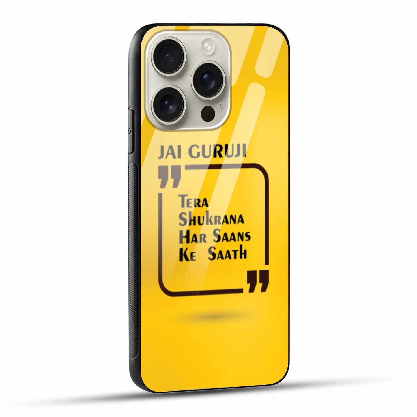 Jai Guruji Gratitude iPhone Cover – Divine Thankfulness