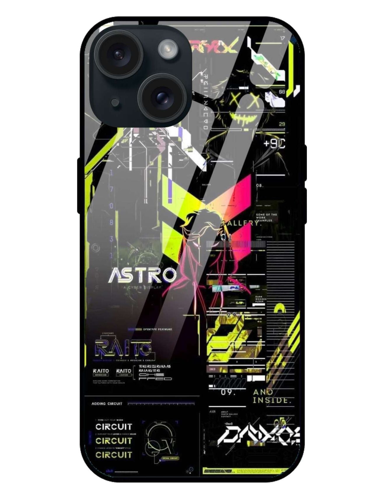 Astro cyber display Original Glass Glossy Finish Back Cover