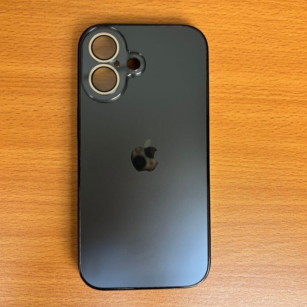 Premium Chrome Finish Bumper iPhone Case -Original Unbreakable Glass Back with Lens Protection
