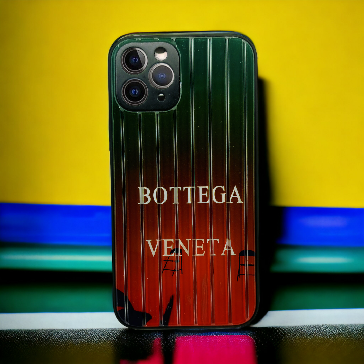 Bottega veneta for Stylish Printed cover with sillicon fibre, MagSafe charging support, Bubble corner drop protection