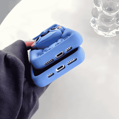 Cute 3D Stitch Silicone Case for iPhone 16 Plus