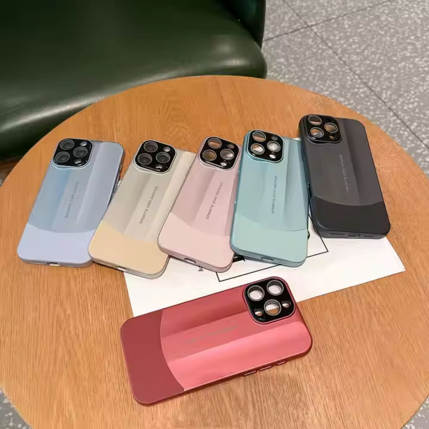 Luxury Matte iPhone Case 🚗 | Sports Car Inspired Design with Rugged Protection
