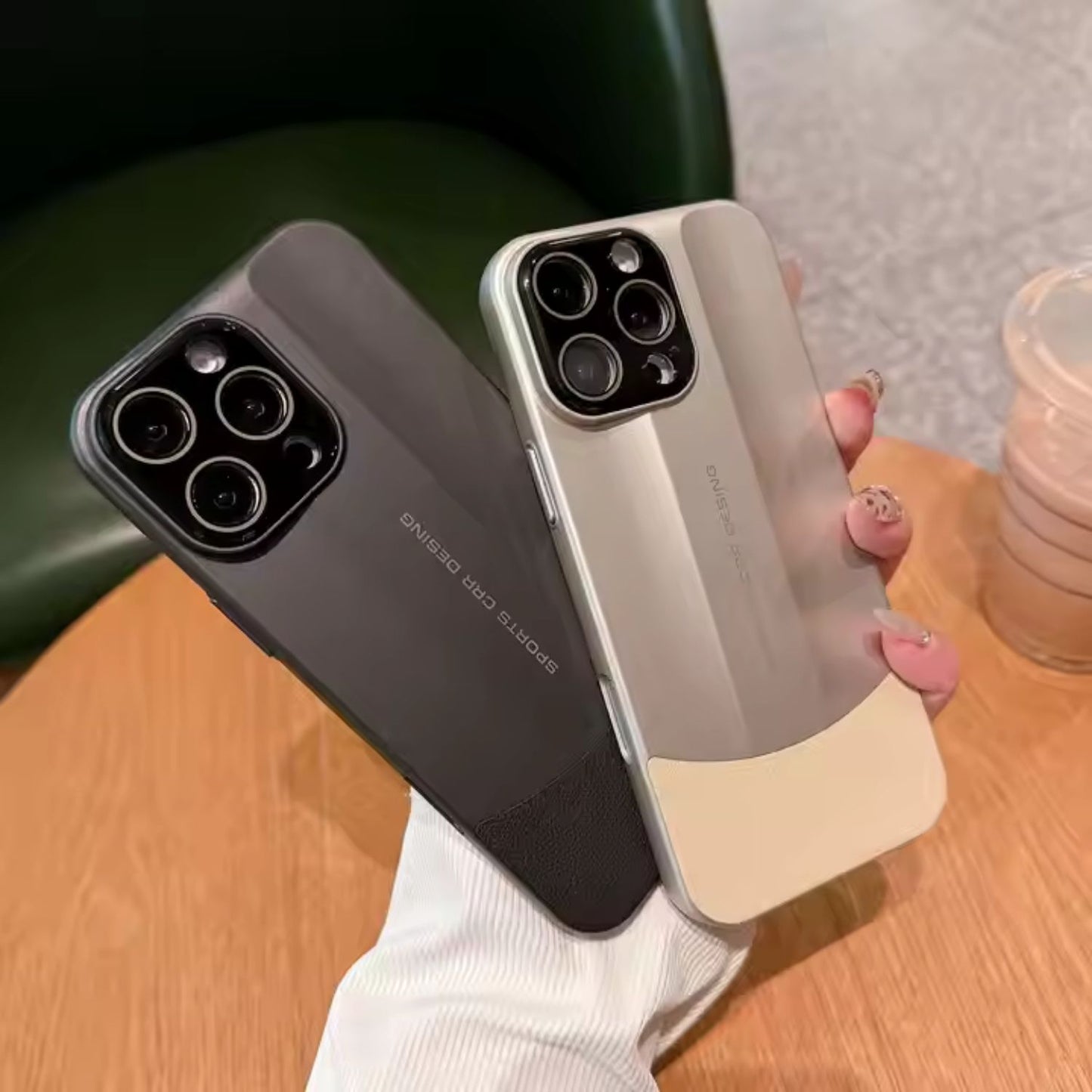 Luxury Matte iPhone Case 🚗 | Sports Car Inspired Design with Rugged Protection