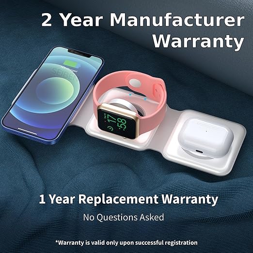3-in-1 Magnetic Wireless Charger – Fast Charging Station for iPhone, Apple Watch & AirPods
