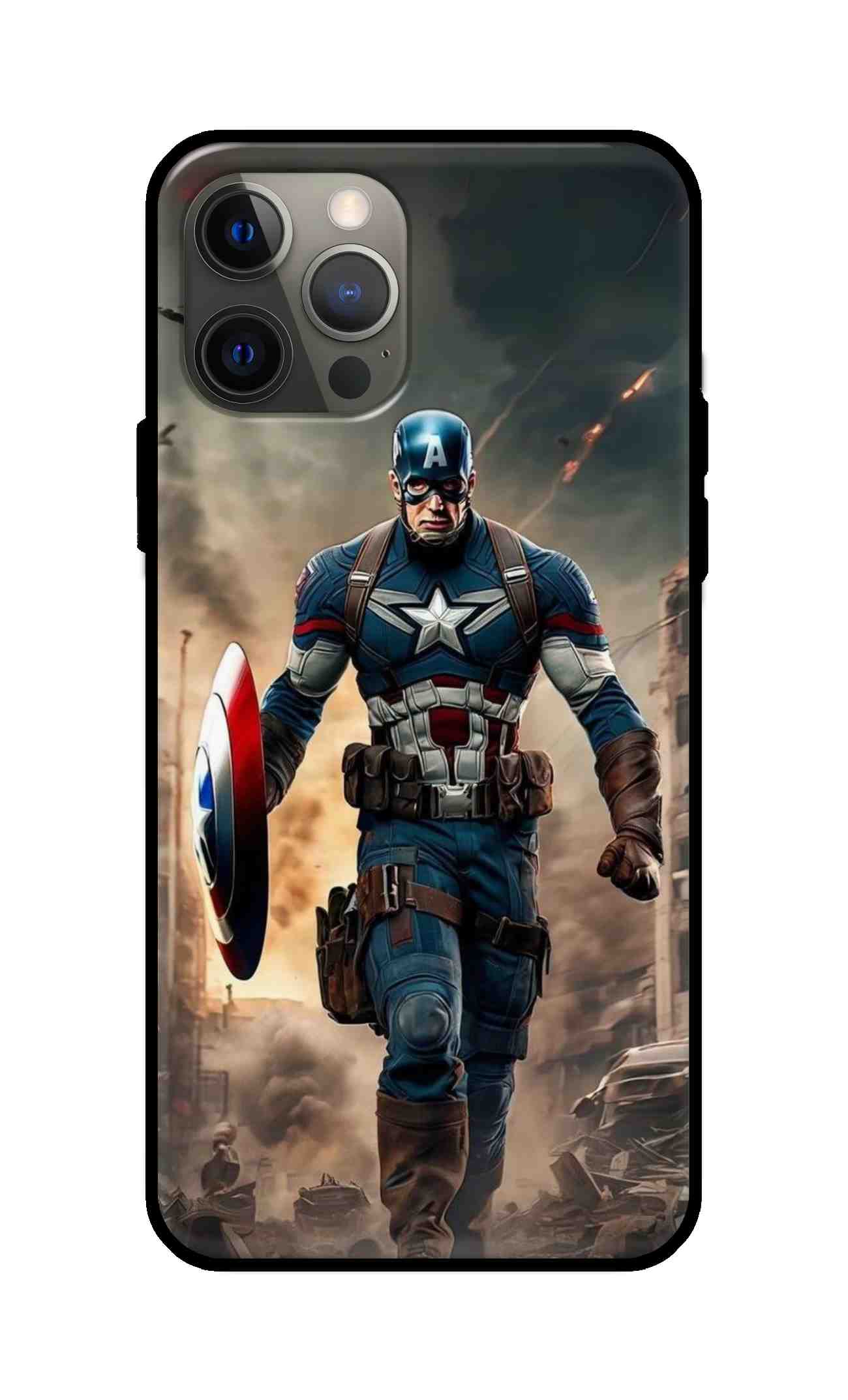 Caption america Glass back cover