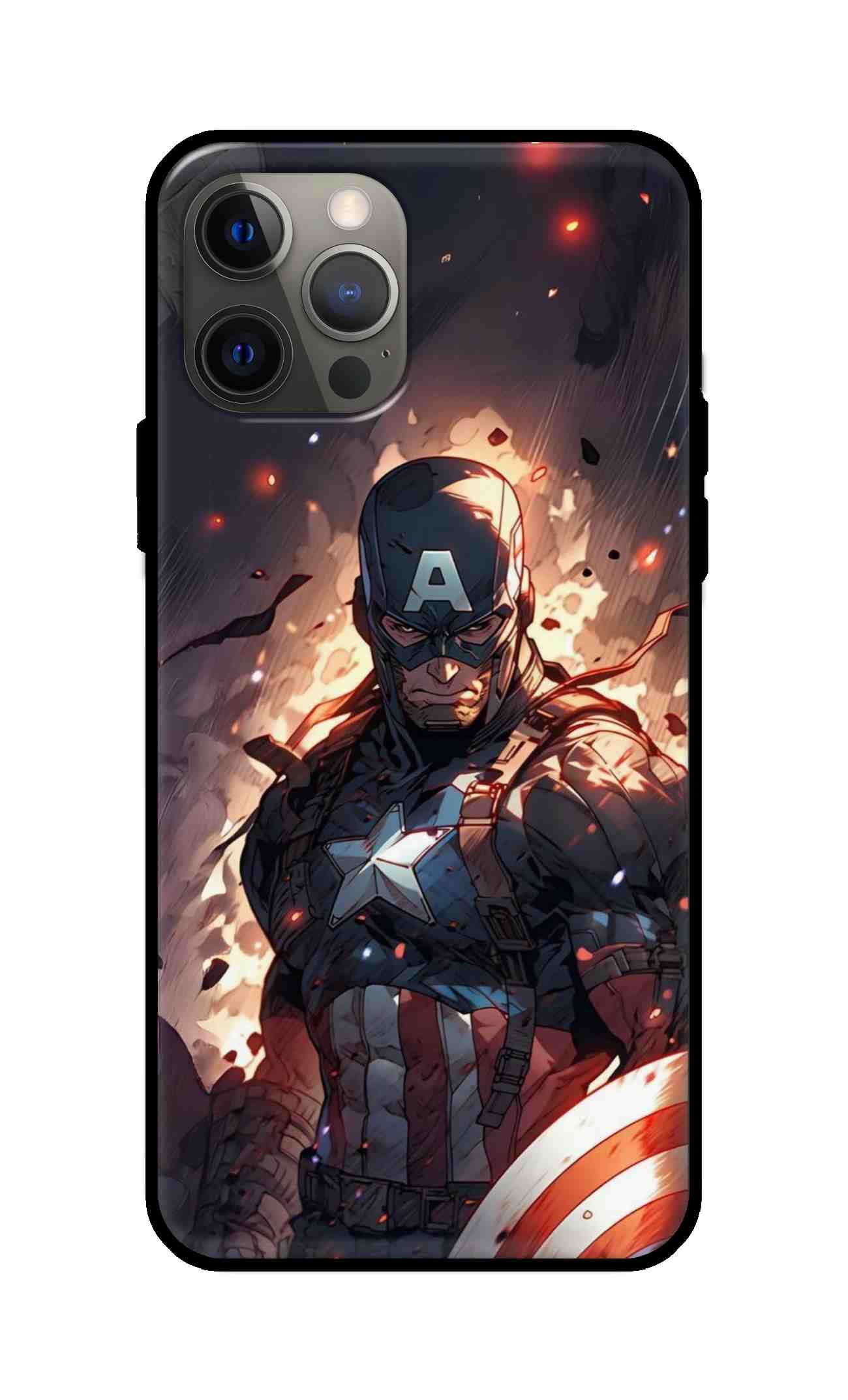 Caption america Glass back cover