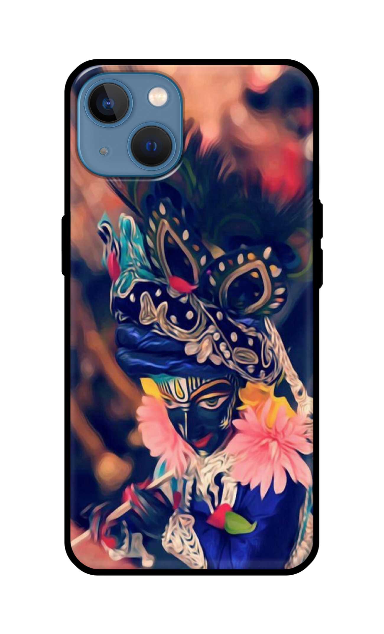 Krishna ji Glass Back Cover