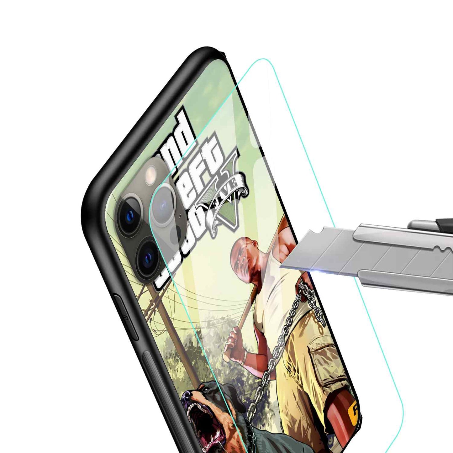 GTA V Glass Back Cover