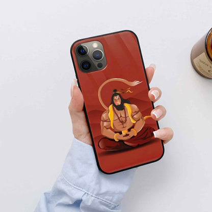 Hanuman ji Glass Back Cover