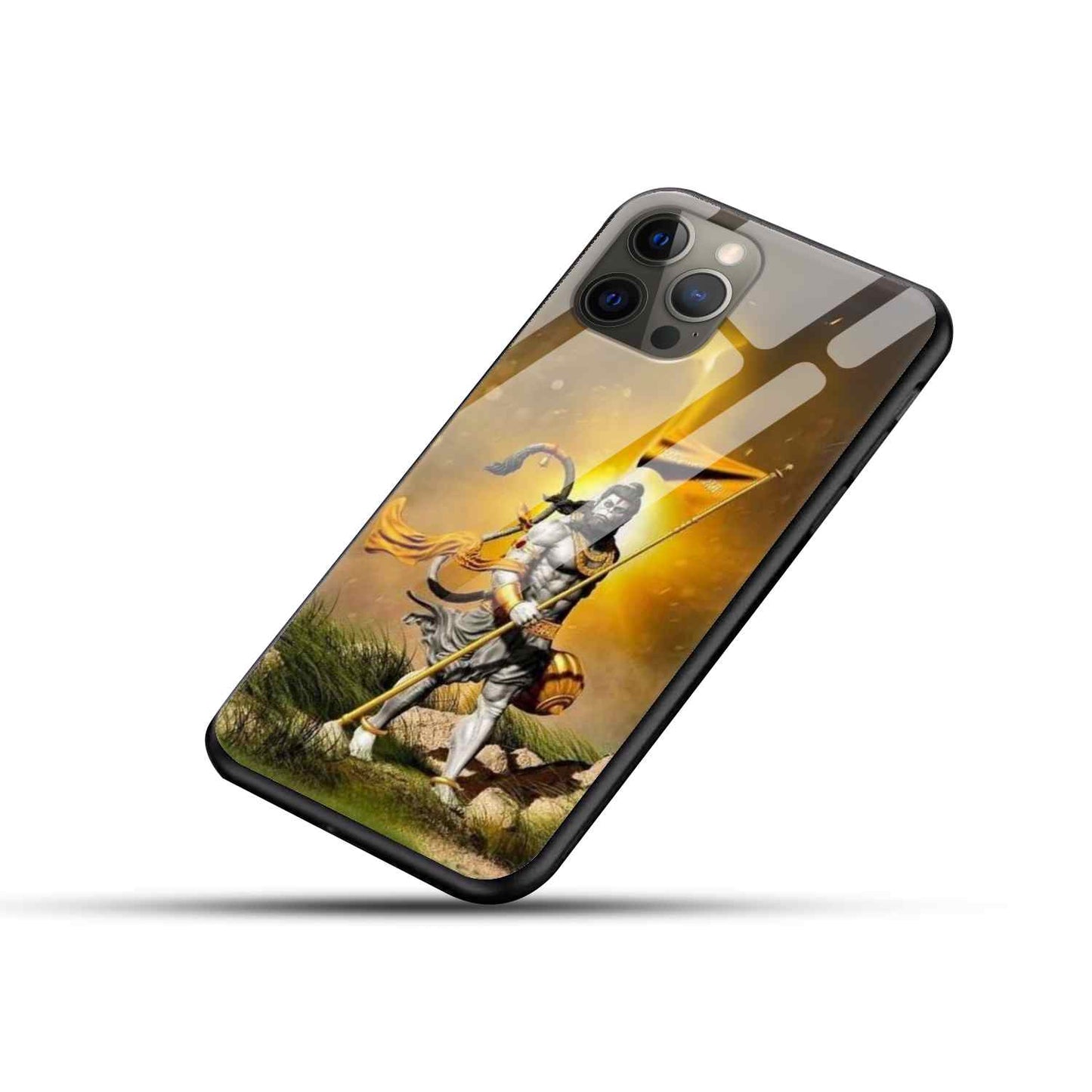 Hanuman Ji Glass Back Cover