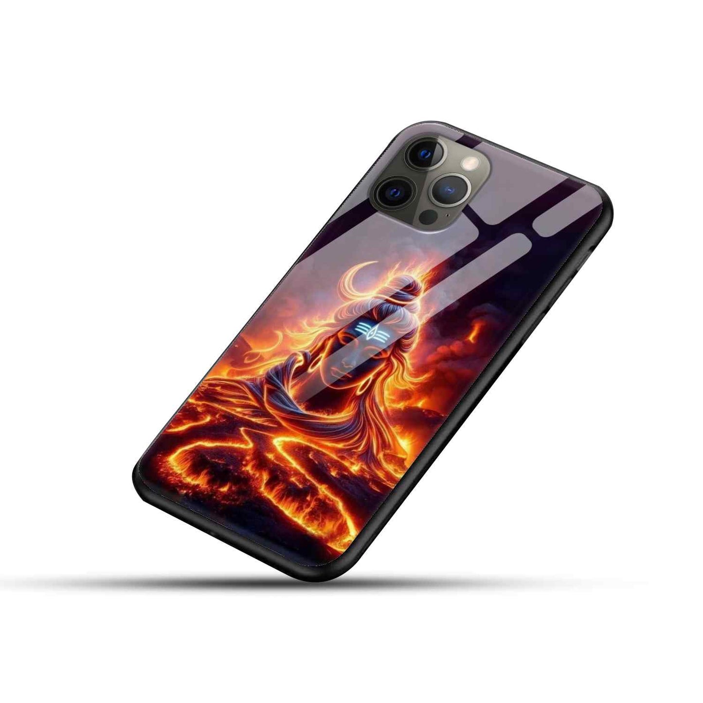 Shiv Ji   Glass Back Cover