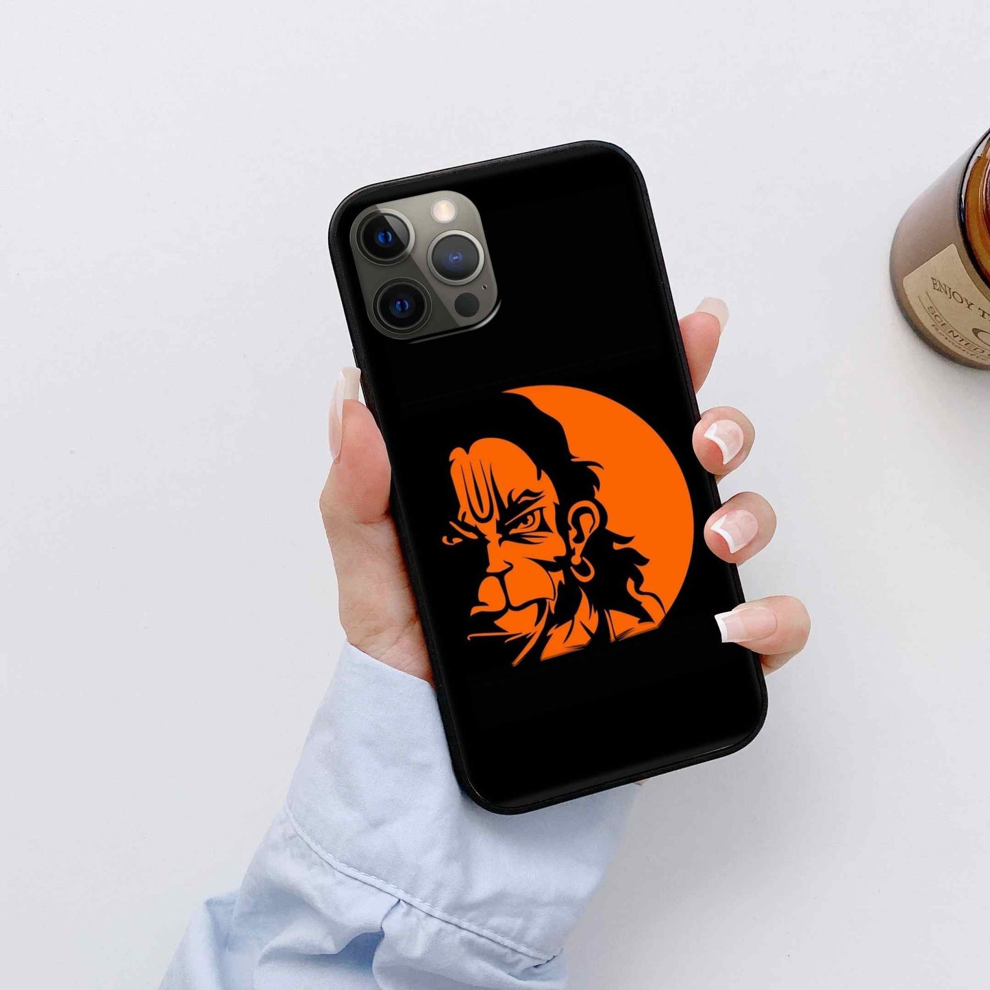 Hanuman Ji Glass Back Cover