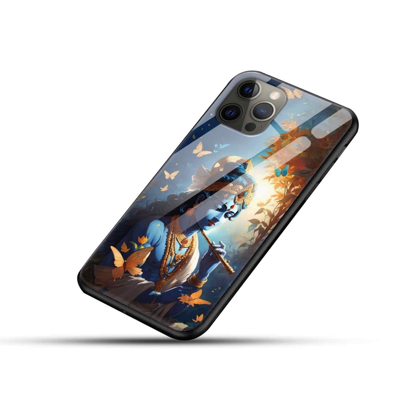 Krishna Ji Glass Back Cover