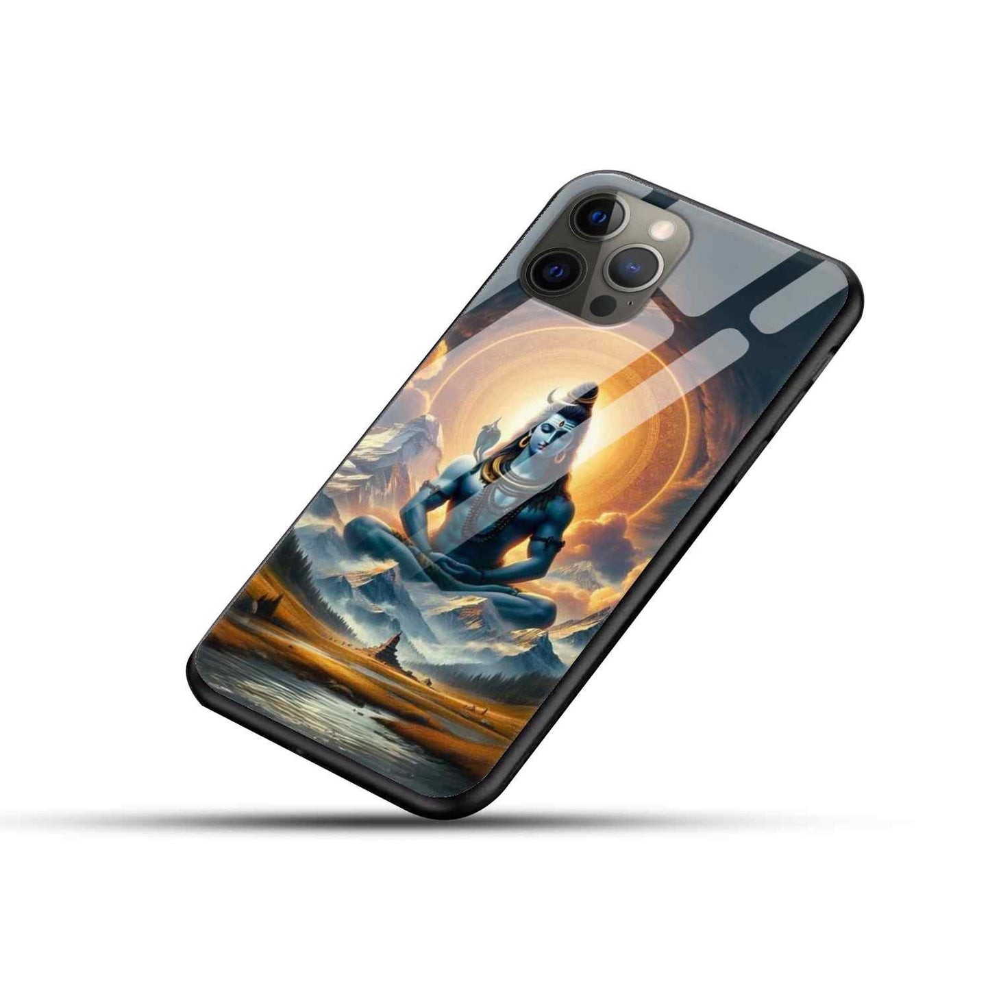 Shiv Ji  Glass Back Cover