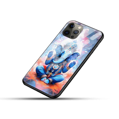 Ganesh Ji Glass Back Cover