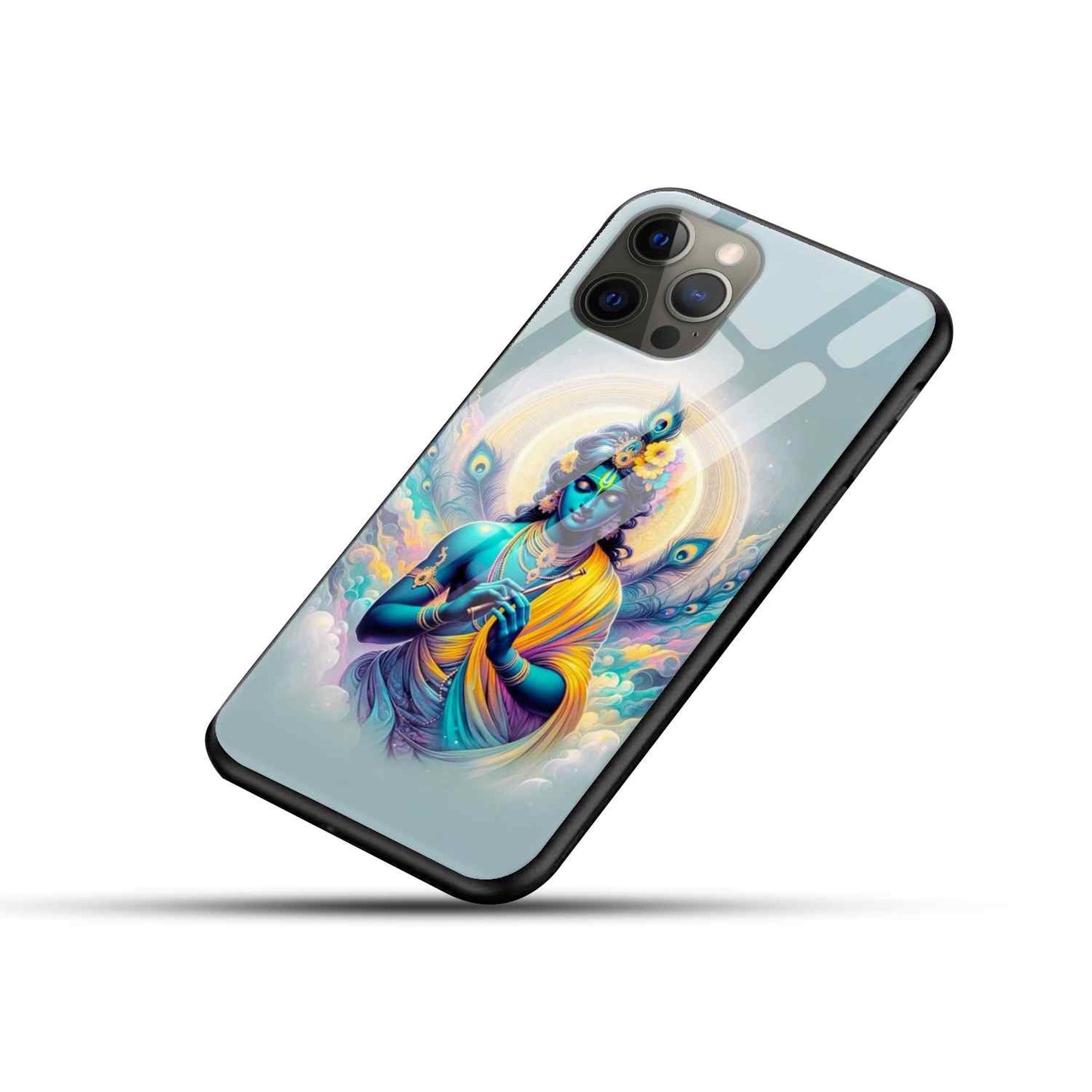 Krishna ji Glass Back Cover