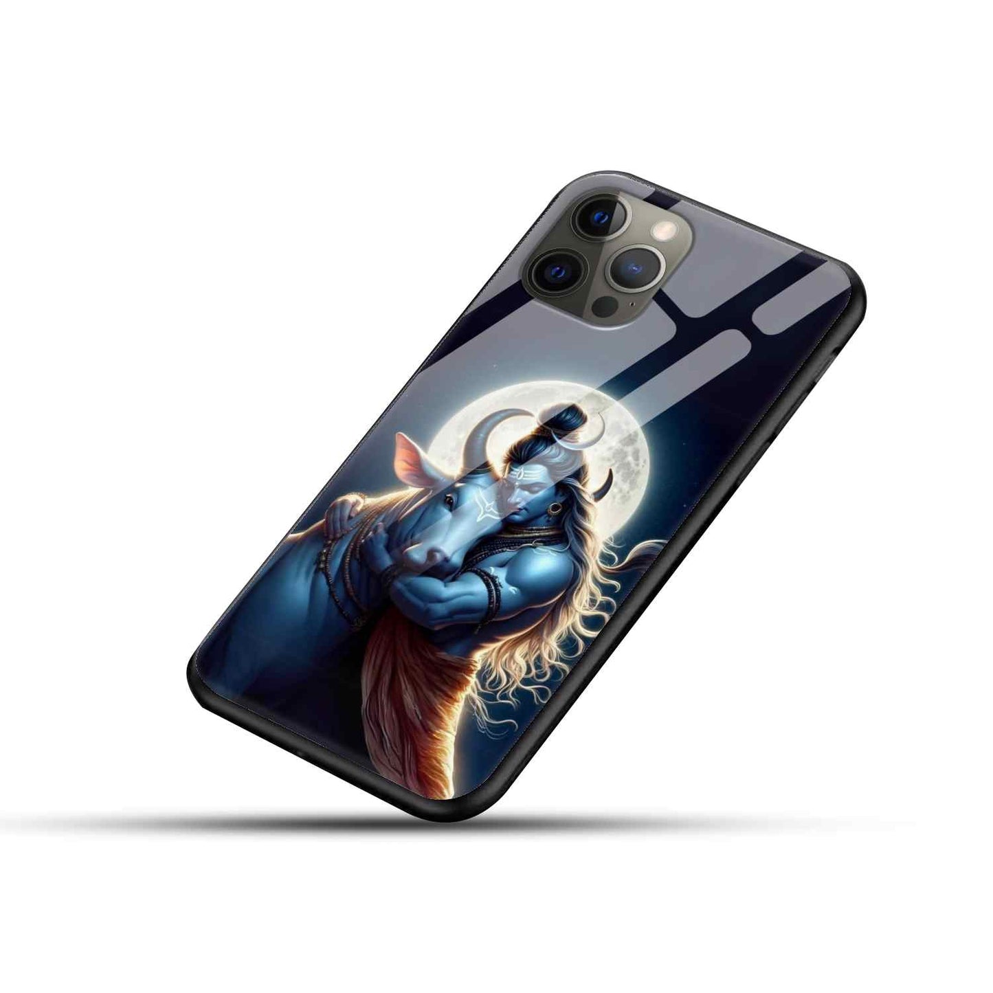 Shiv ji Glass Back Cover