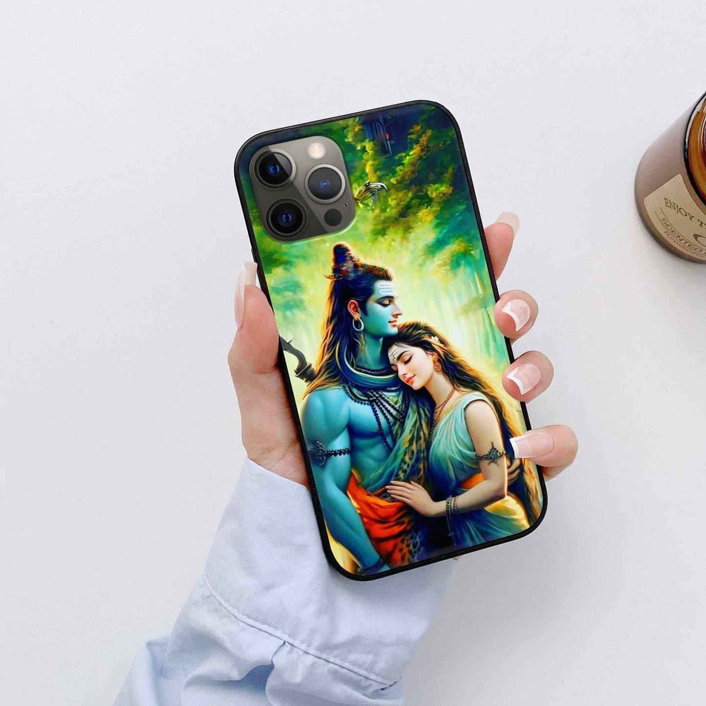 Shiv ji Glass Back Cover