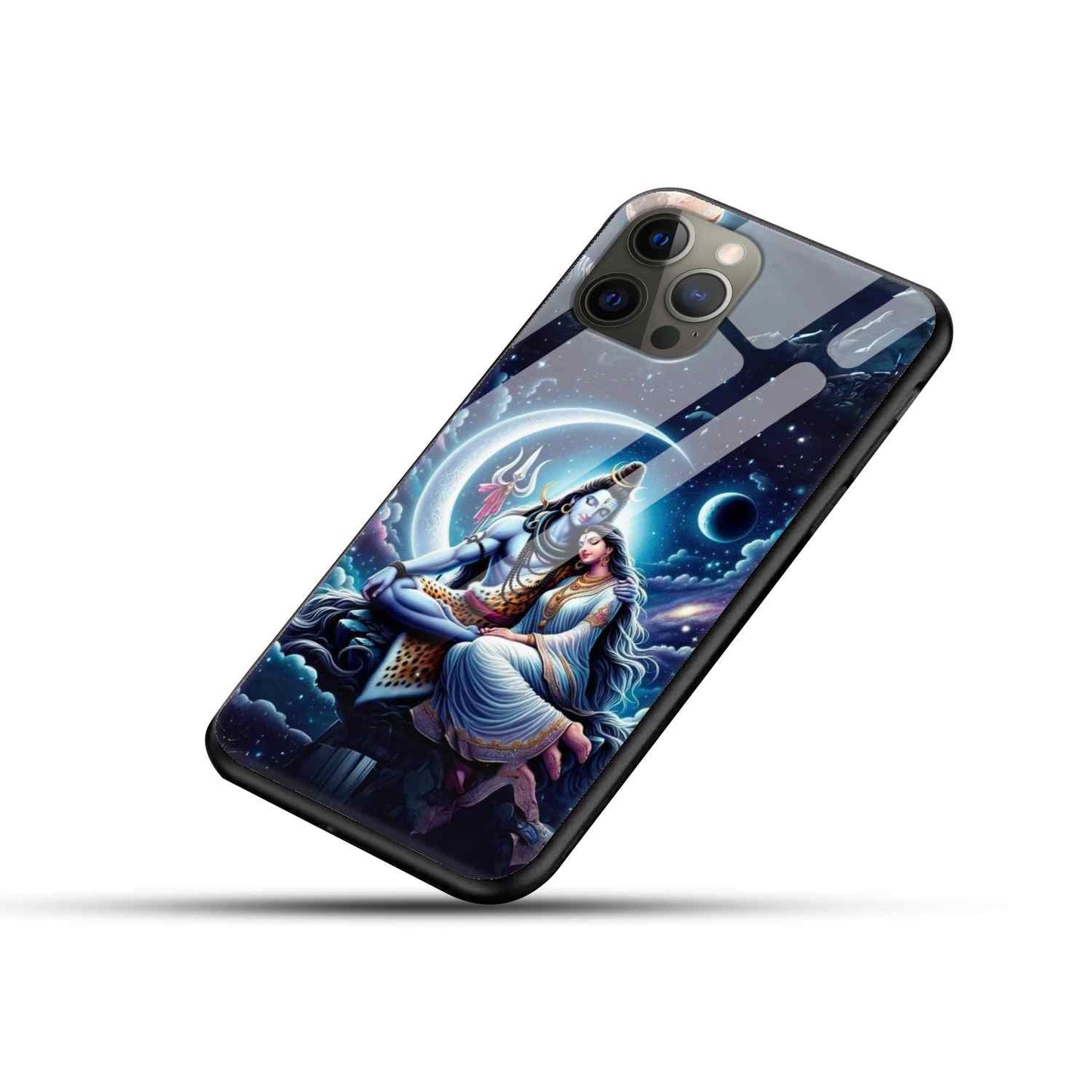 Shiv ji Glass Back Cover