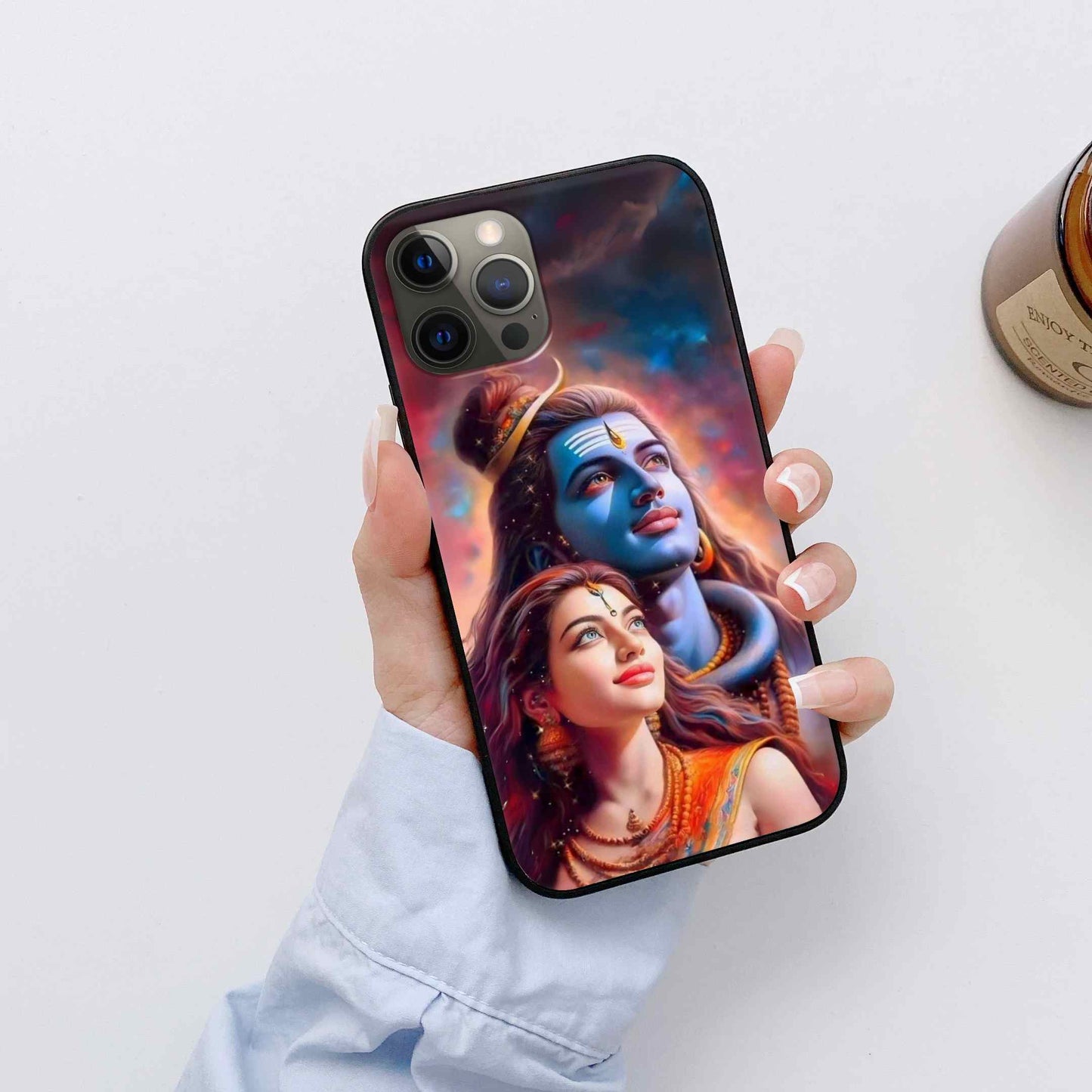 Shiv ji Glass Back Cover