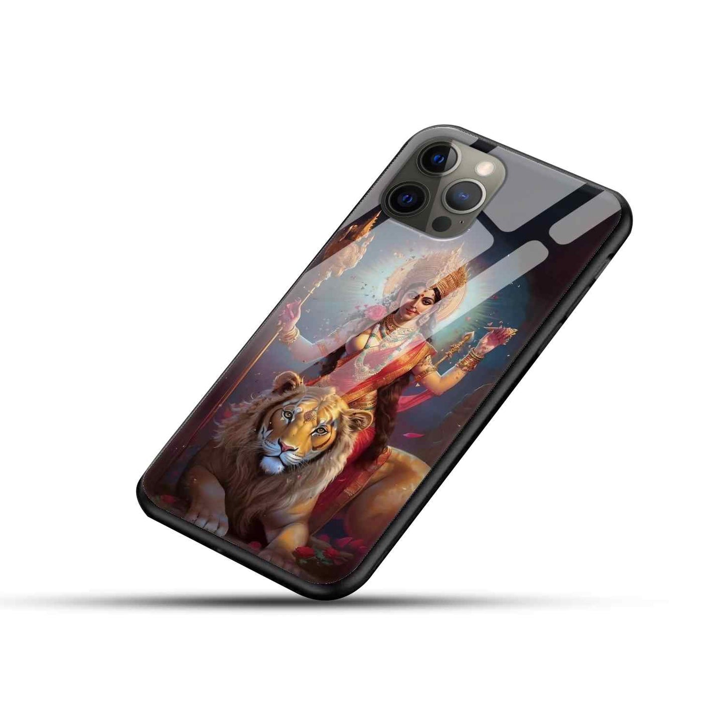 Maa Durga Glass Back Cover