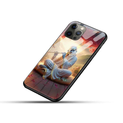 Sai BaBa Glass Back Cover