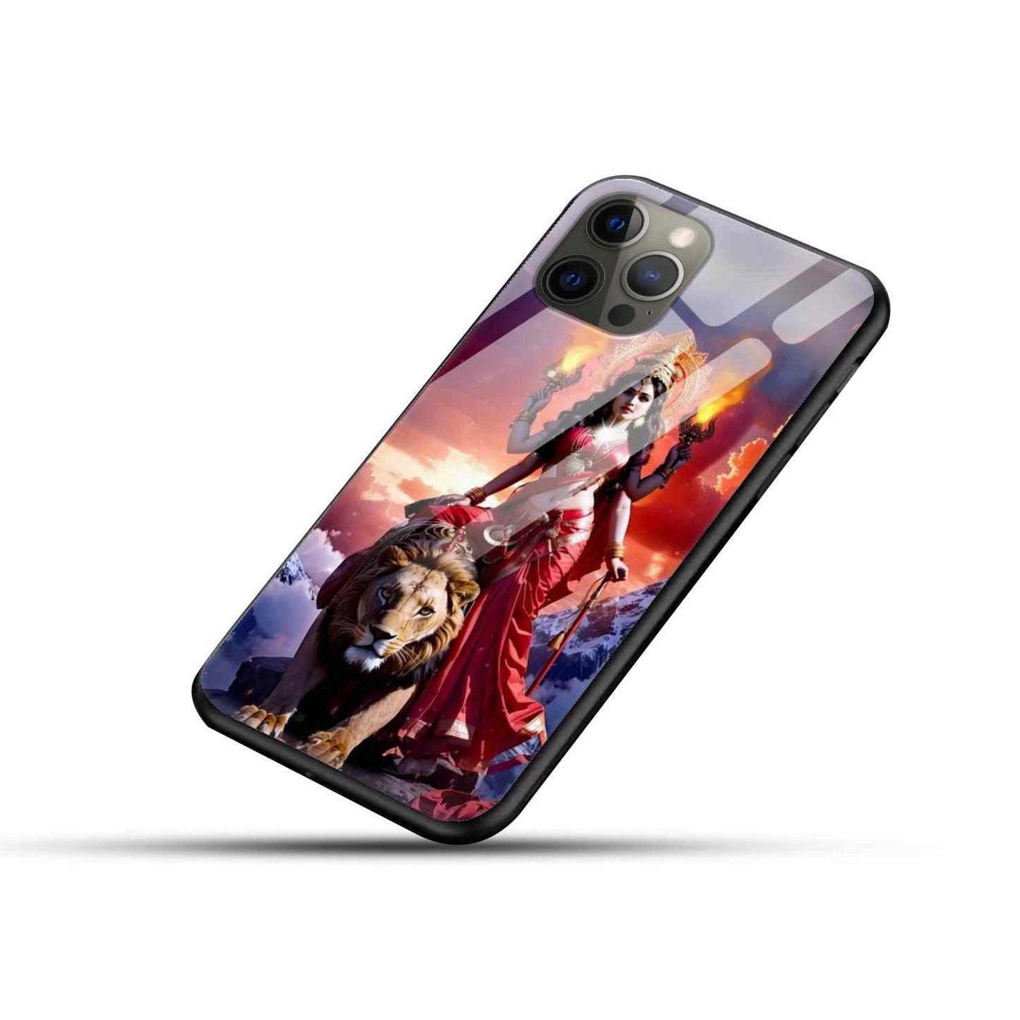 Maa Durga Glass Back Cover