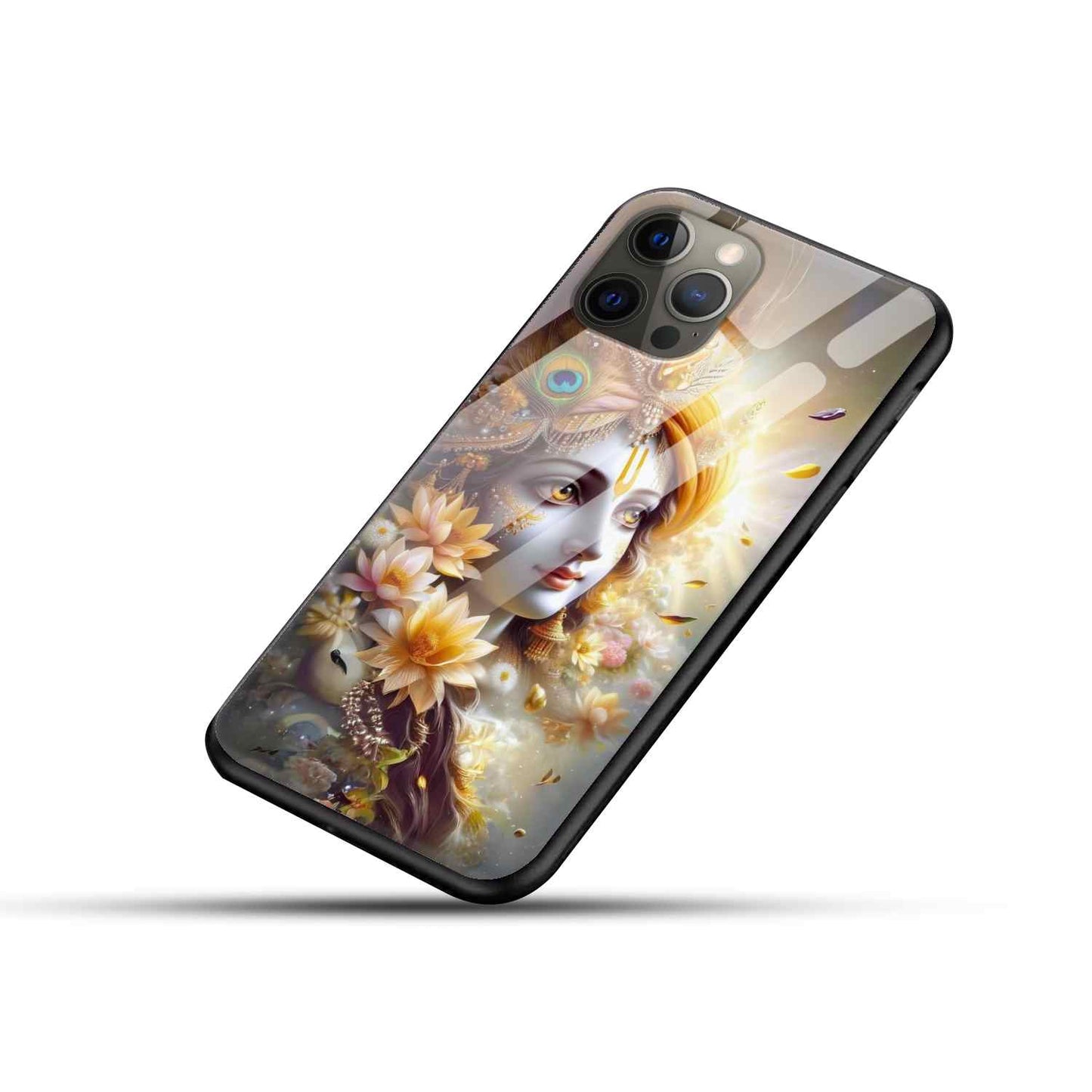 Krishna ji Glass Back Cover