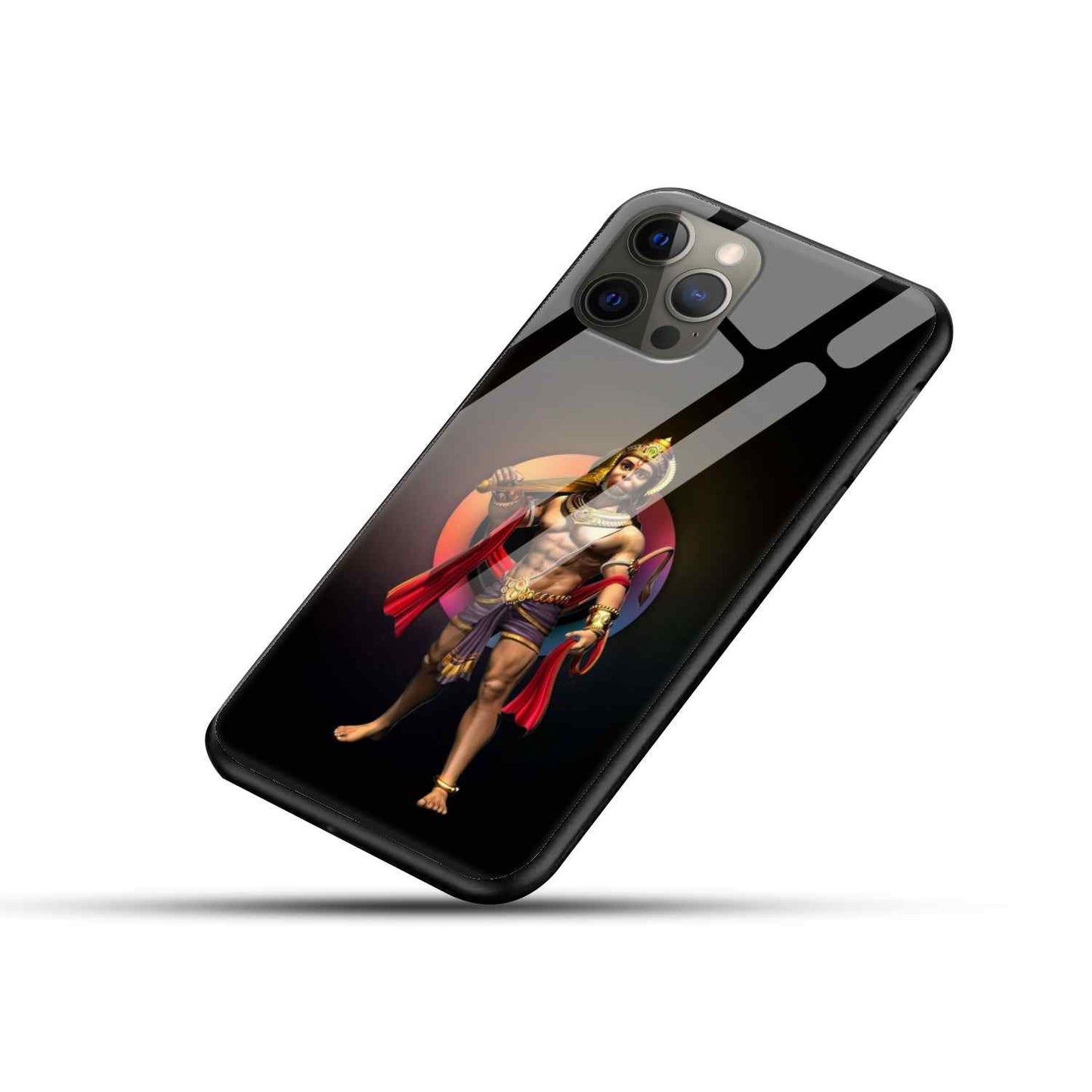 Hanuman ji Glass Back Cover