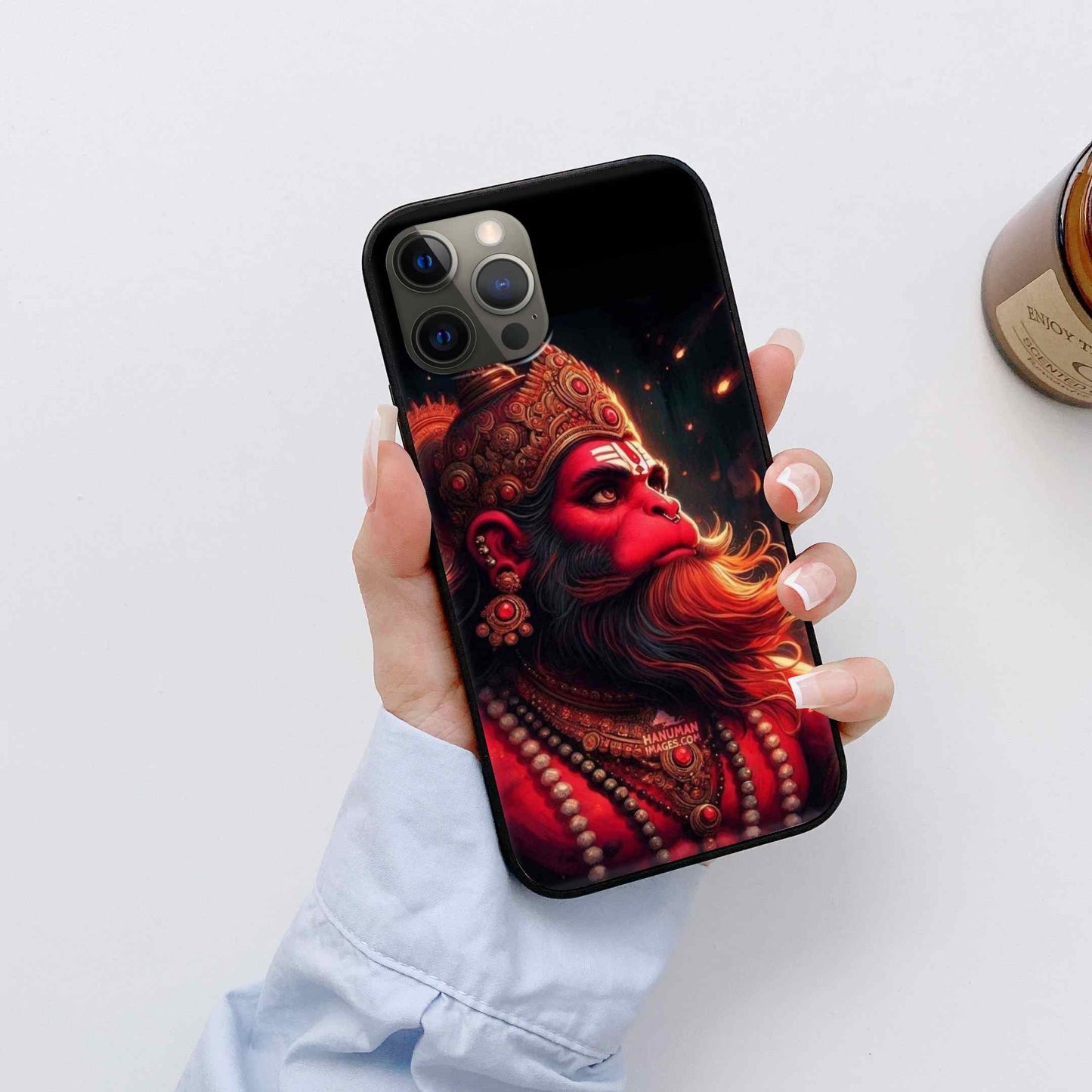 Hanuman ji Glass Back Cover