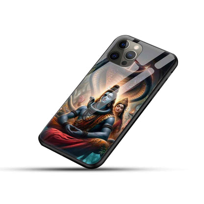 Shiv Parvati  Glass Back Cover